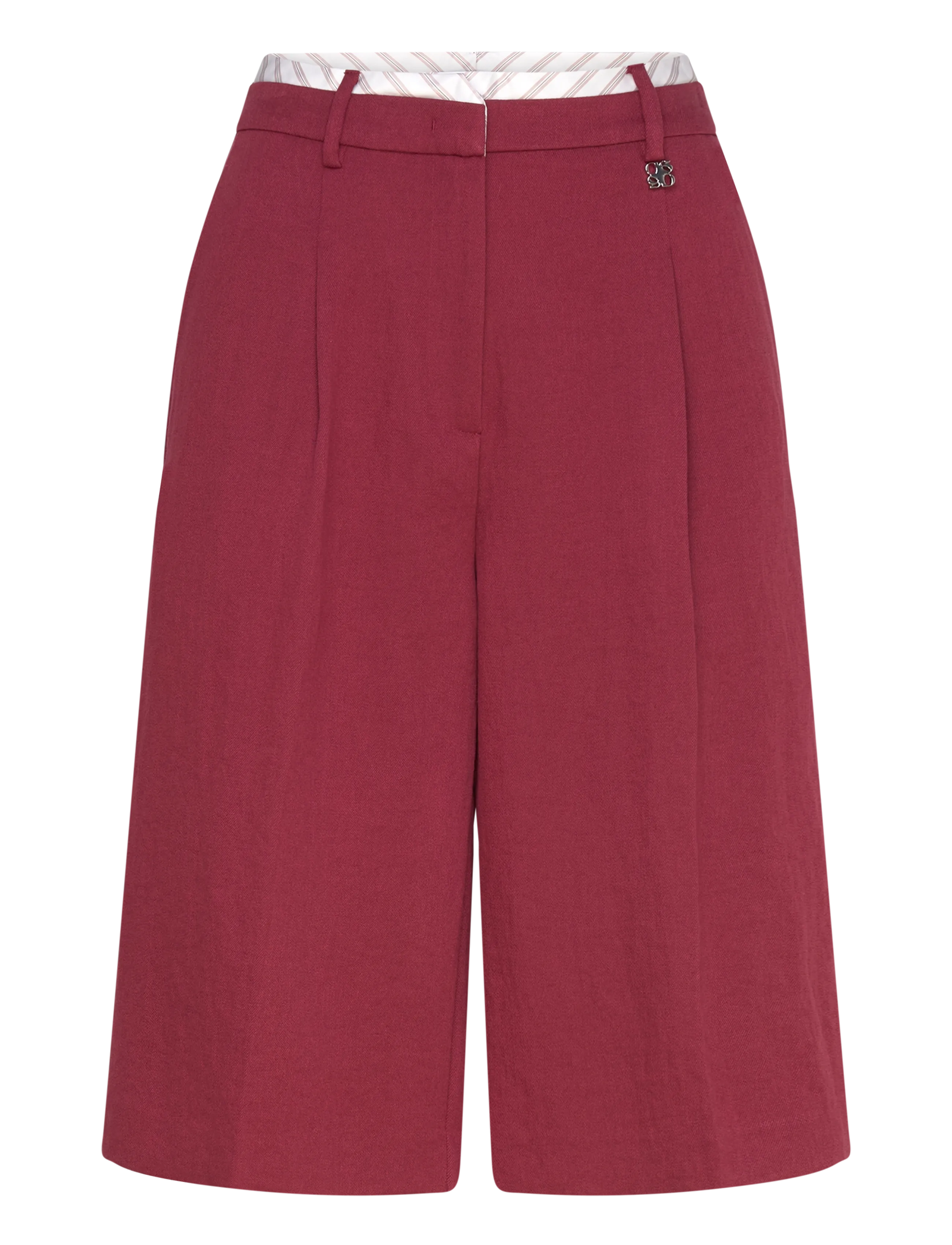 Dante6 Dante6-Emra relaxed fit bermuda - Bermudashorts - BERRY RED / burgundy