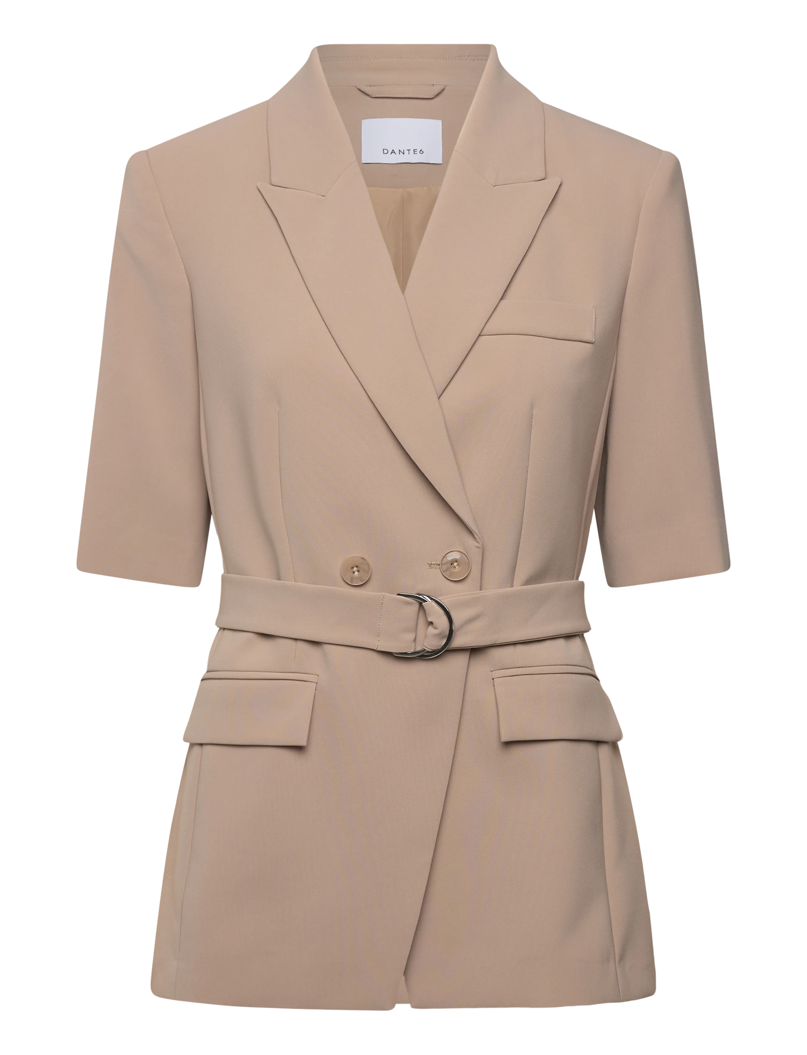 Dante6 Dante6-Nissa short sleeves blazer - Transitional Layering - SAND BEIGE / beige
