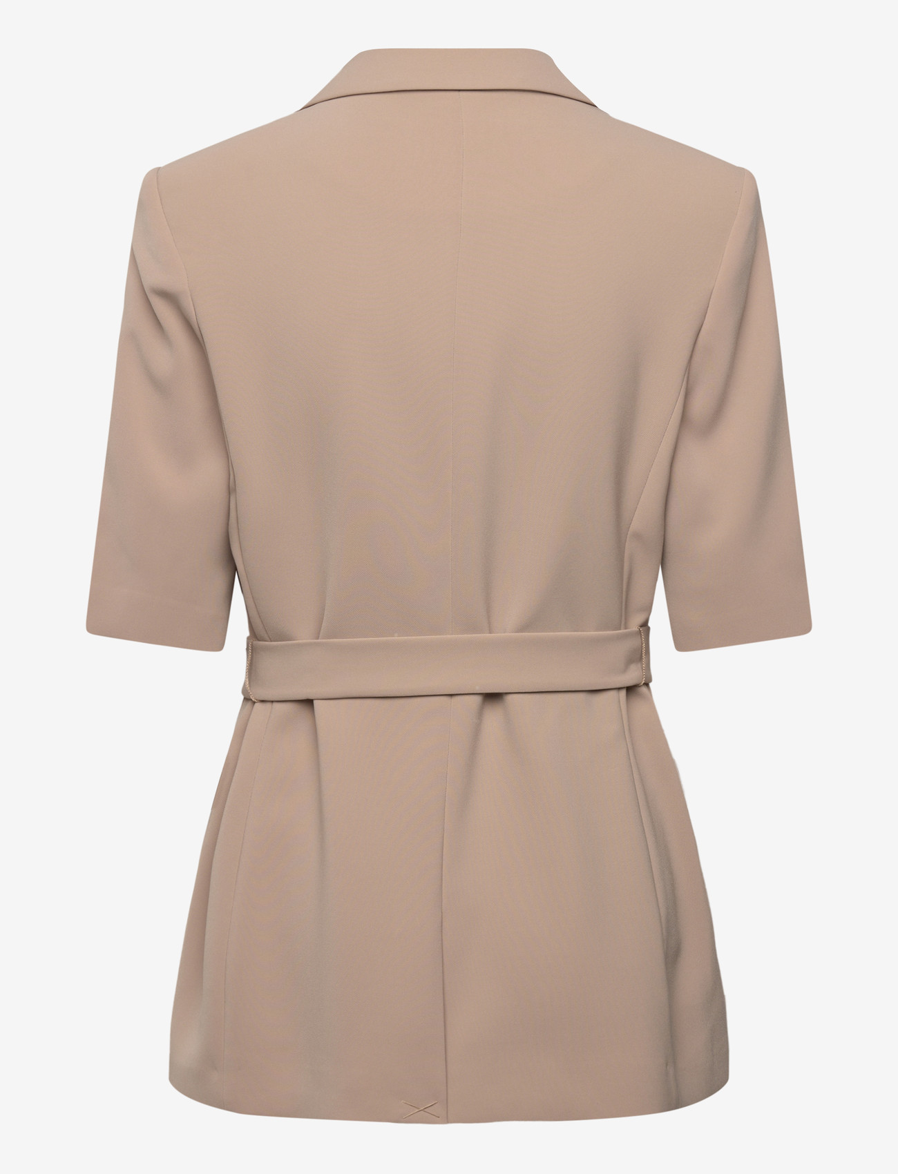 Dante6 - Dante6-Nissa short sleeves blazer - vööga bleiserid - sand beige - 1