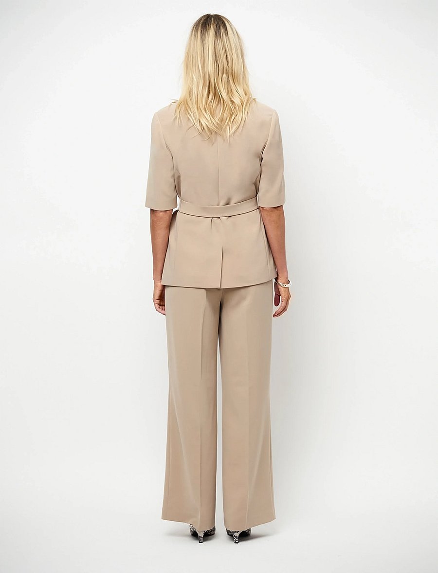 Dante6 - Dante6-Nissa short sleeves blazer - blazere med bælte - sand beige - 4