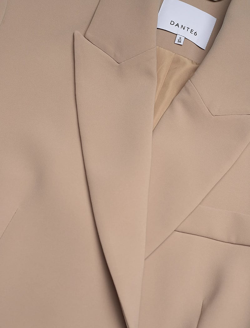 Dante6 - Dante6-Nissa short sleeves blazer - vööga bleiserid - sand beige - 2