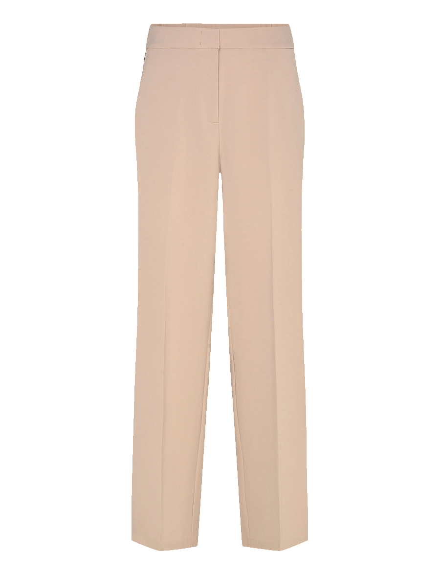 Dante6 - Dante6-Hush logo stripe smart pants - laia säärega püksid - sand beige - 1