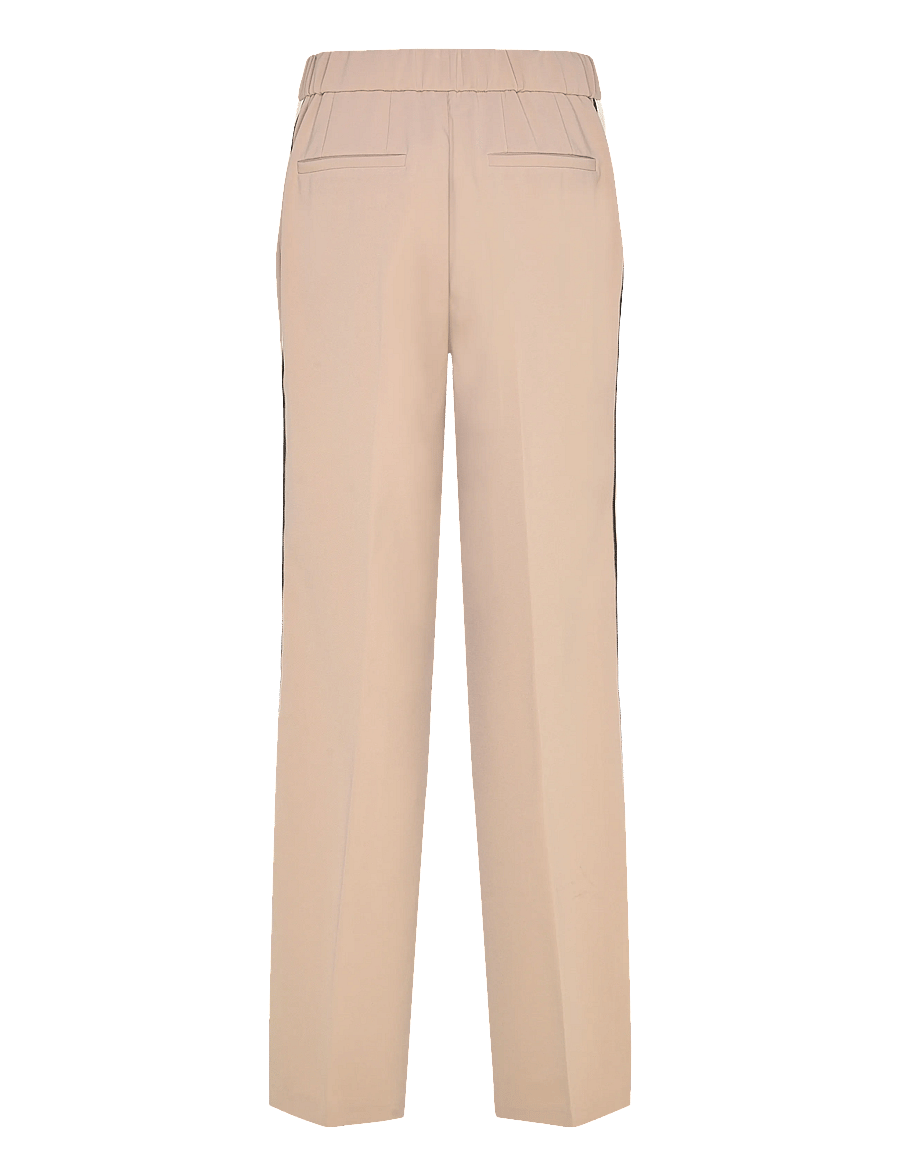 Dante6 - Dante6-Hush logo stripe smart pants - laia säärega püksid - sand beige - 2