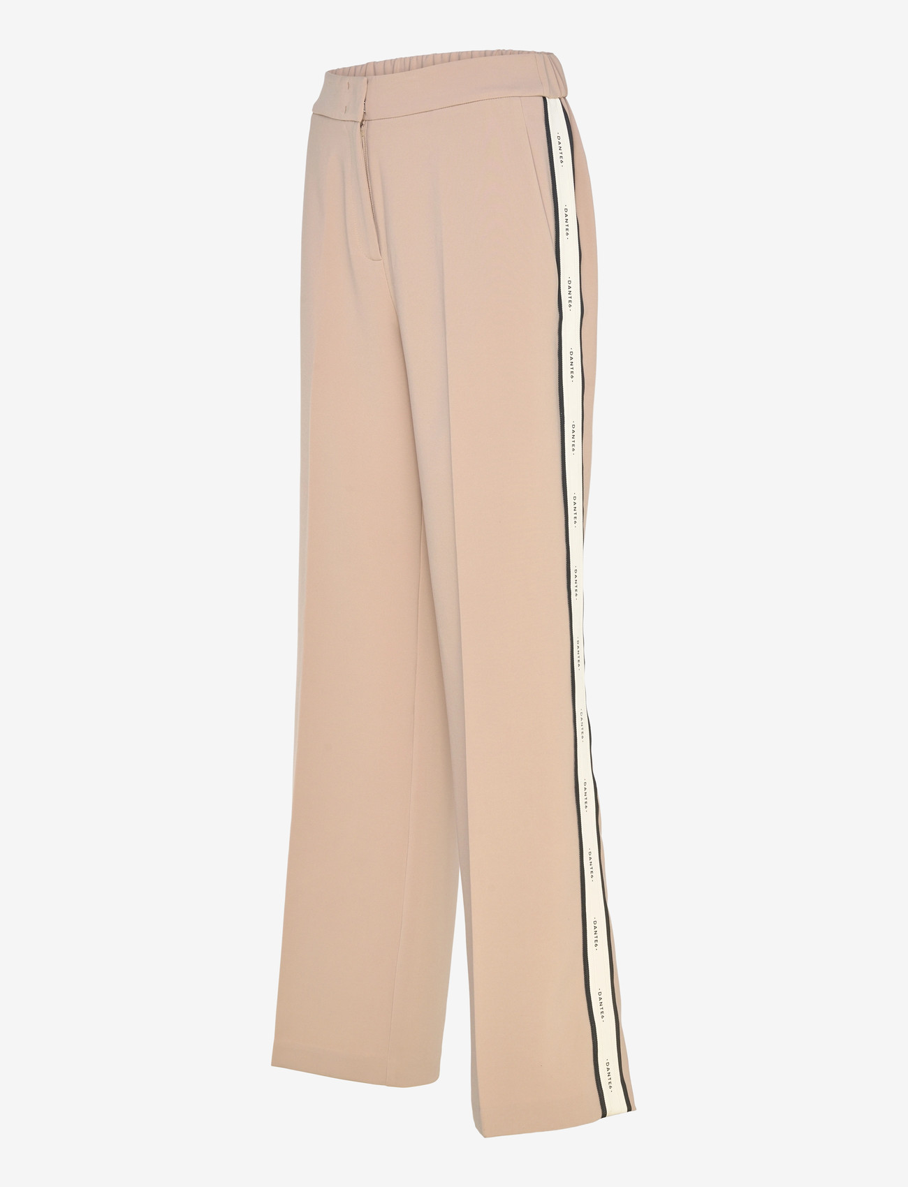 Dante6 - Dante6-Hush logo stripe smart pants - laia säärega püksid - sand beige - 3