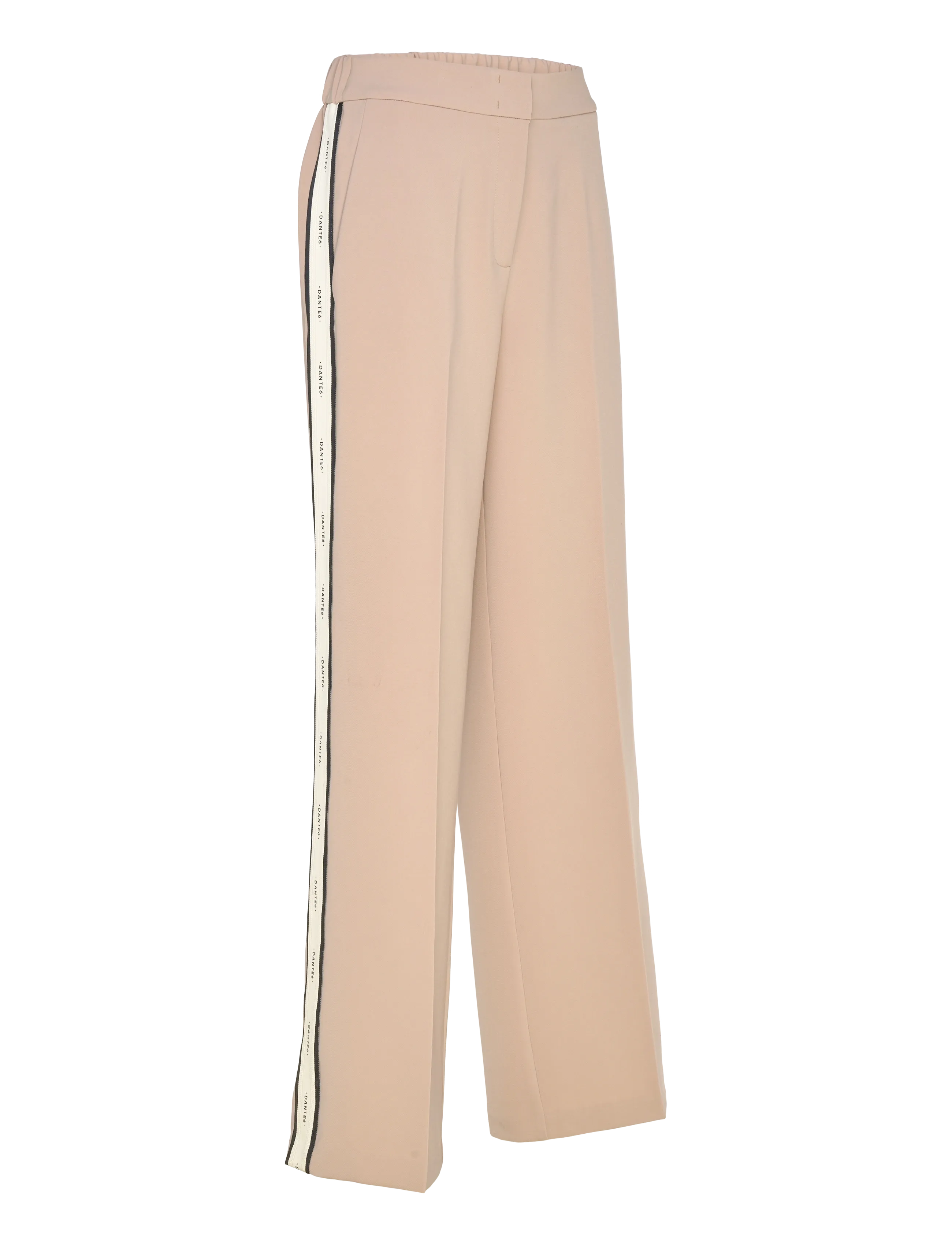 Dante6 - Dante6-Hush logo stripe smart pants - laia säärega püksid - sand beige - 4