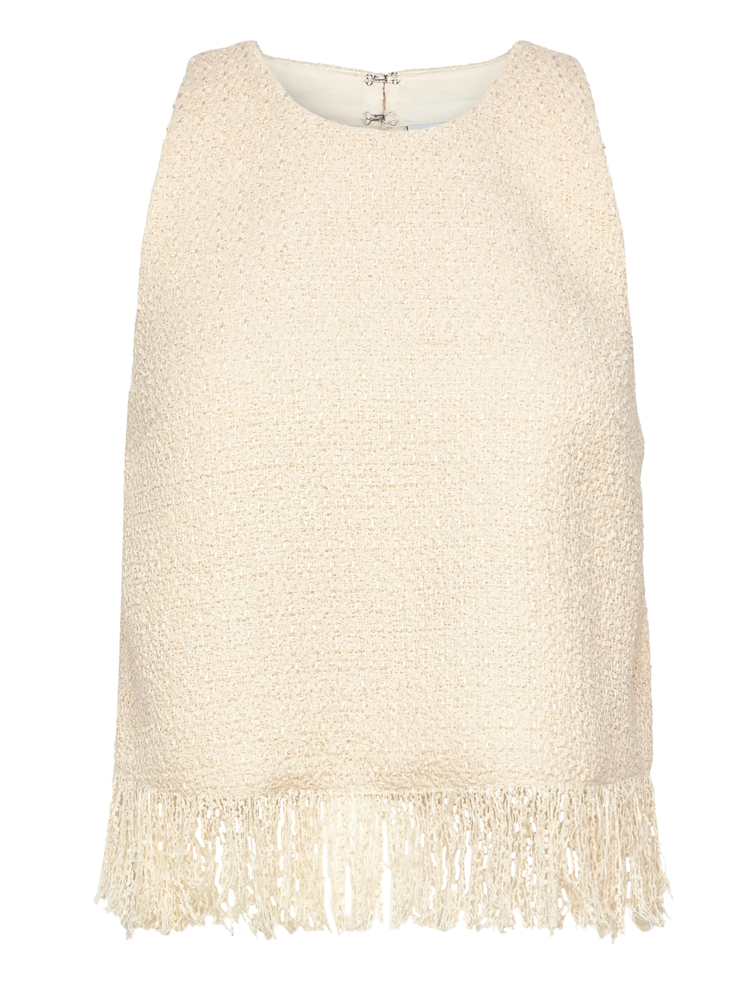 DANTE6 Dante6-Nolise Fringe Bouclé Halter Oberteil Cream - 34 - Damen