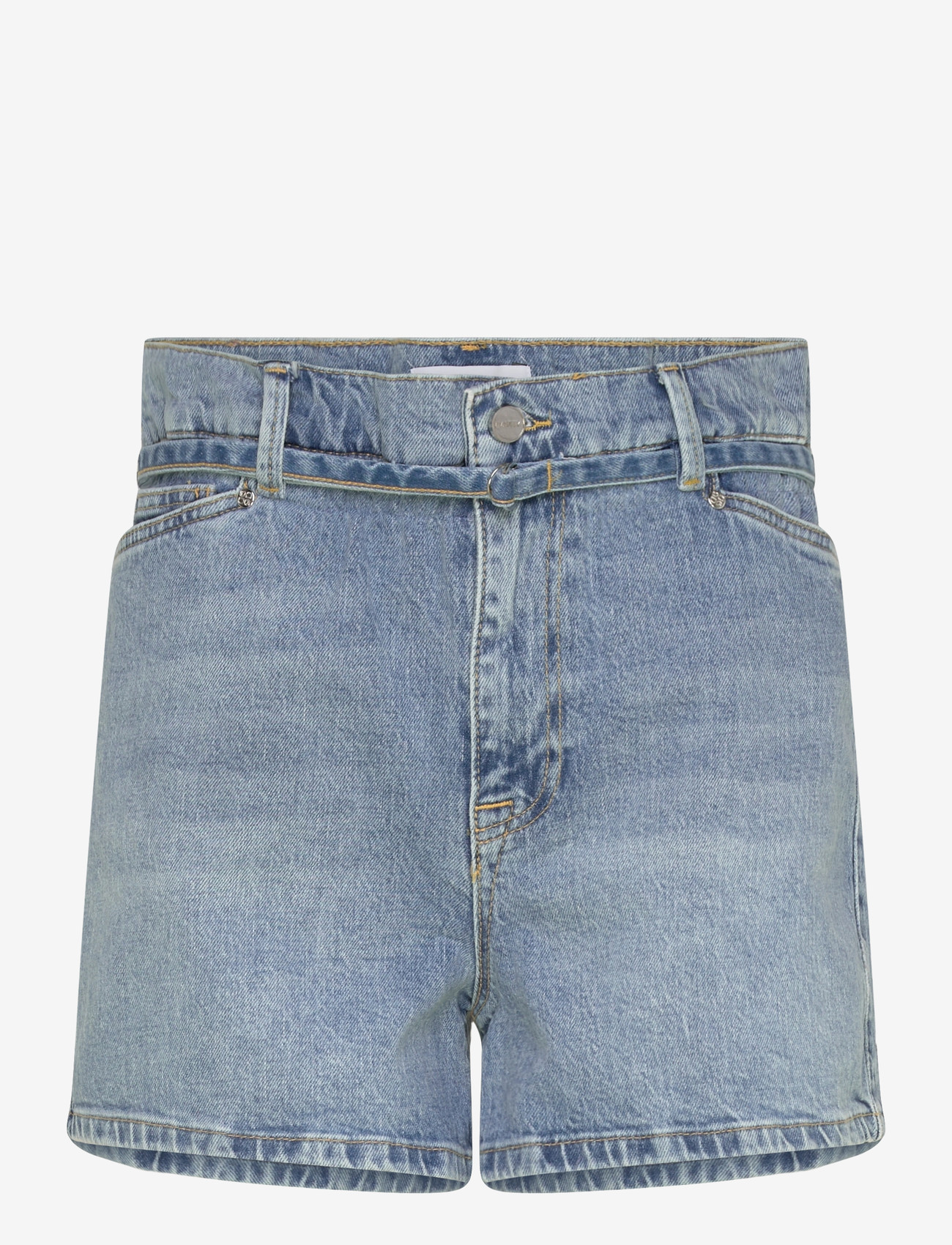 Dante6 - Dante6-Drift belted denim shorts - lühikesed teksapüksid - light washed blue - 0
