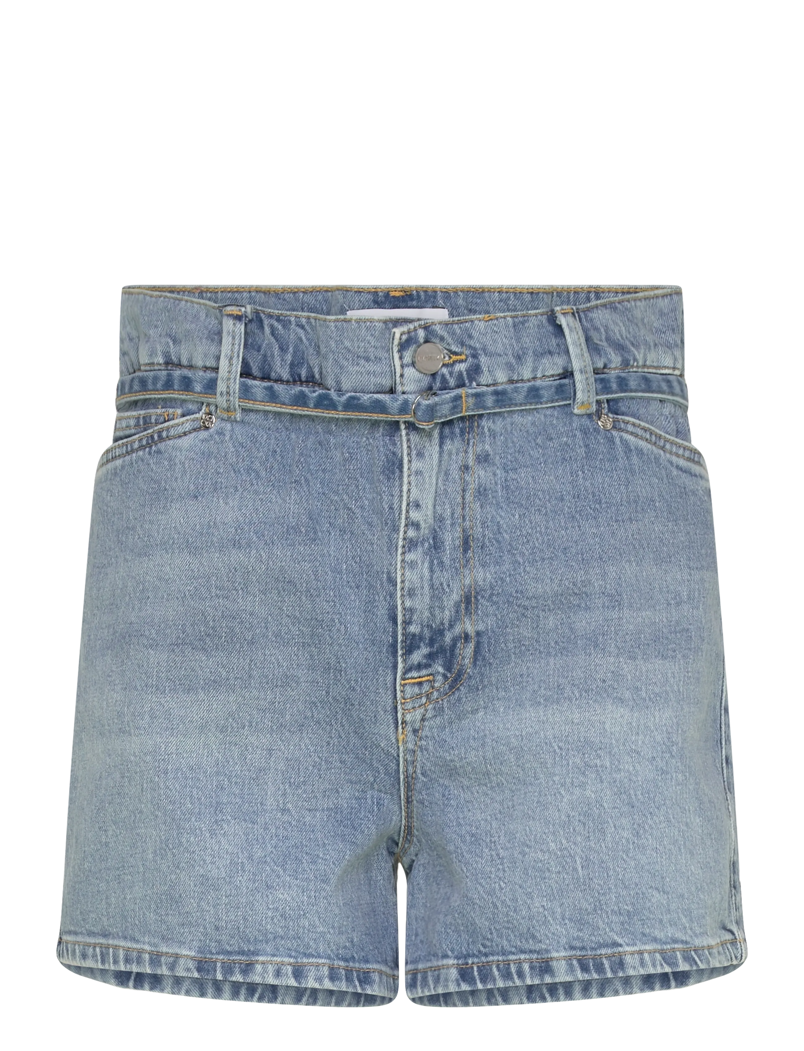 Dante6 Dante6-Drift belted denim shorts - Shorts - LIGHT WASHED BLUE / blue