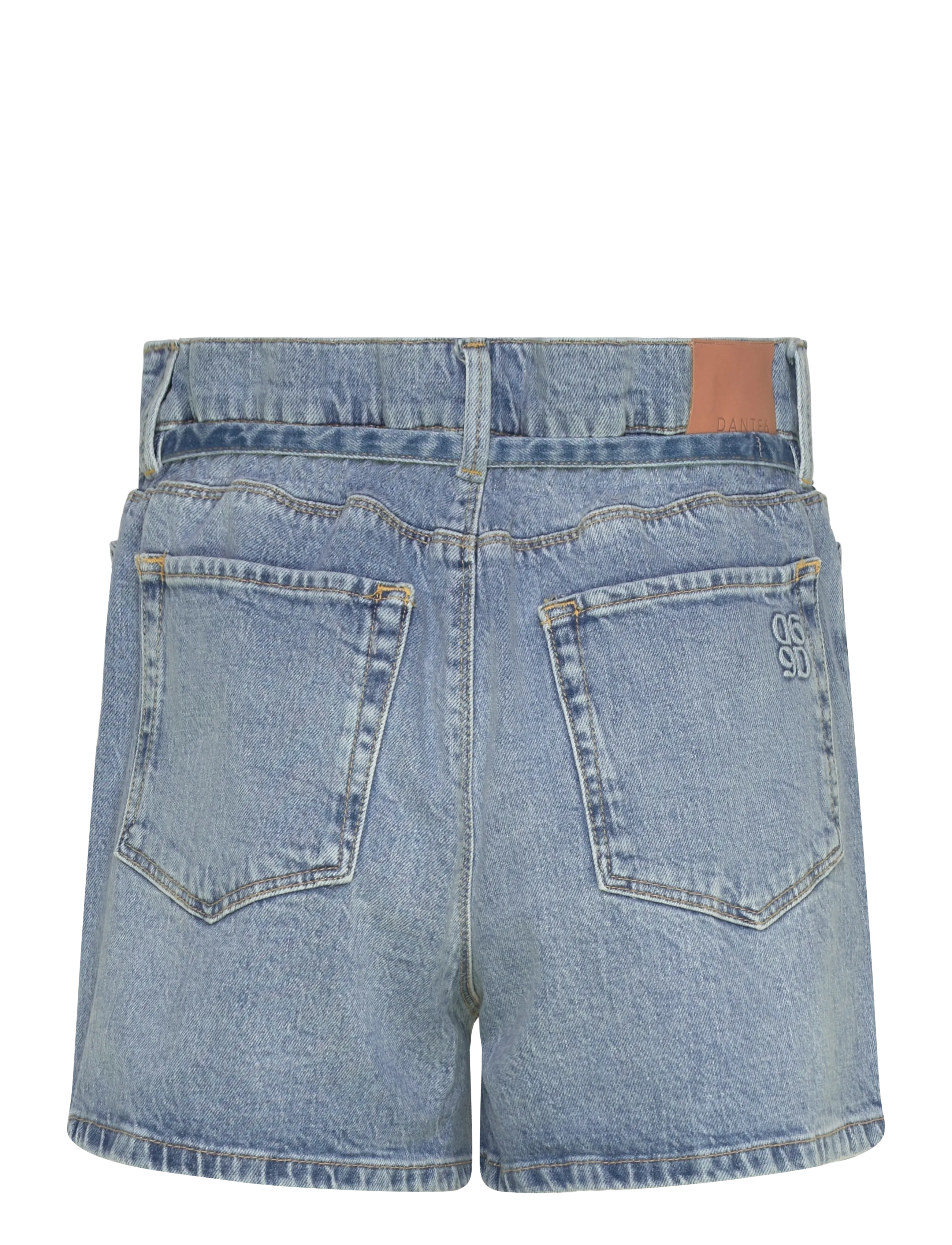 Dante6 - Dante6-Drift belted denim shorts - lühikesed teksapüksid - light washed blue - 2