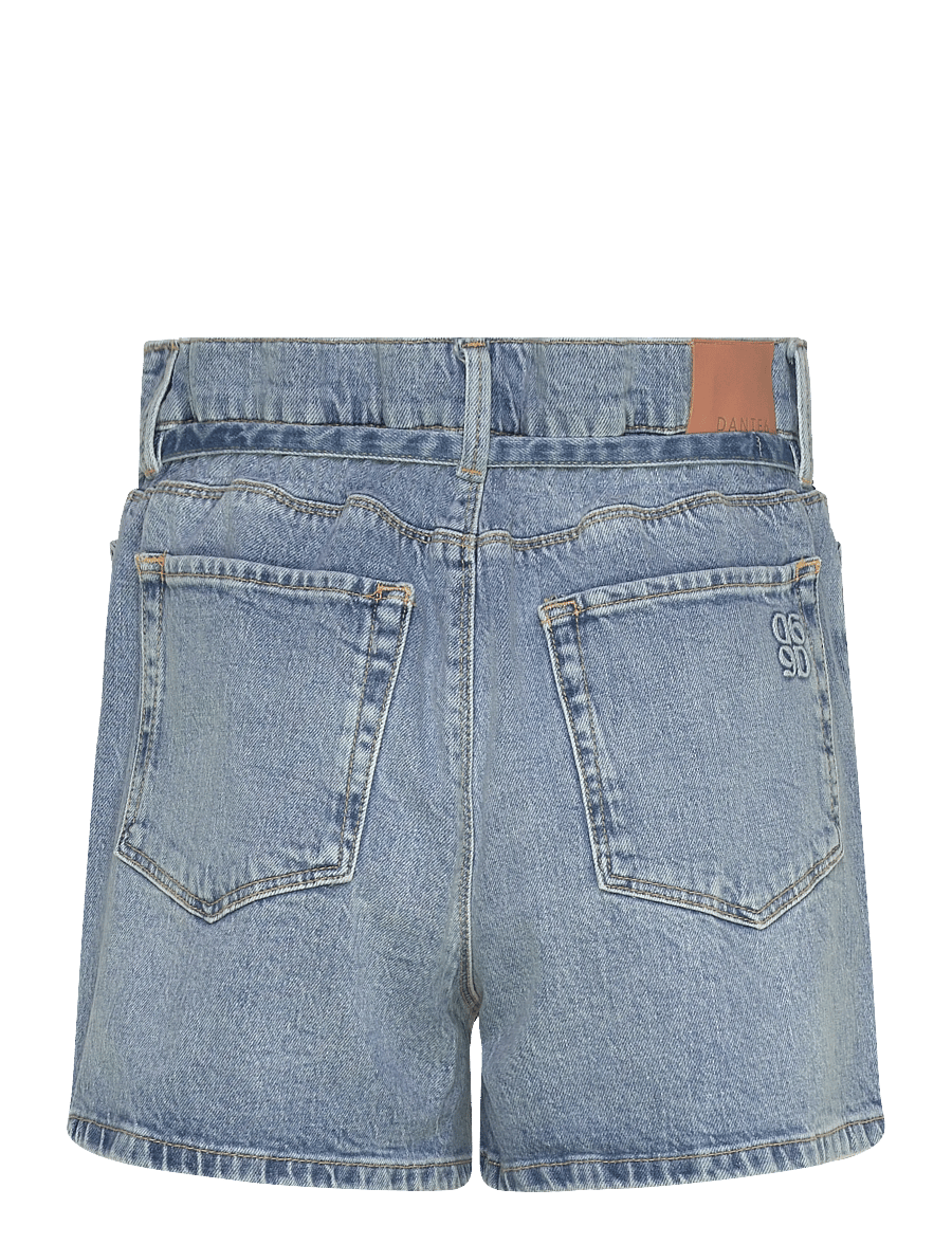 Dante6 - Dante6-Drift belted denim shorts - lühikesed teksapüksid - light washed blue - 2
