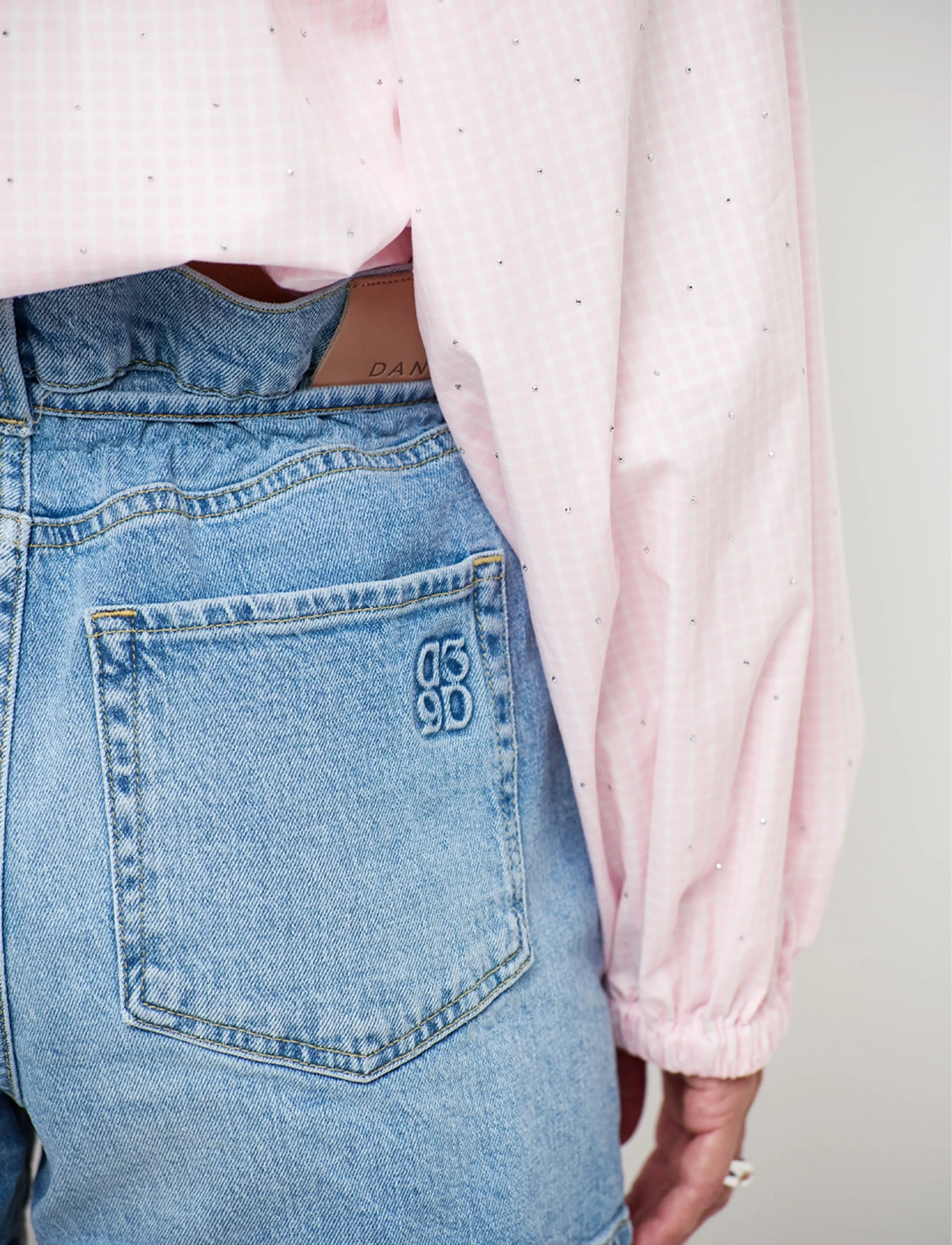 Dante6 - Dante6-Drift belted denim shorts - lühikesed teksapüksid - light washed blue - 3