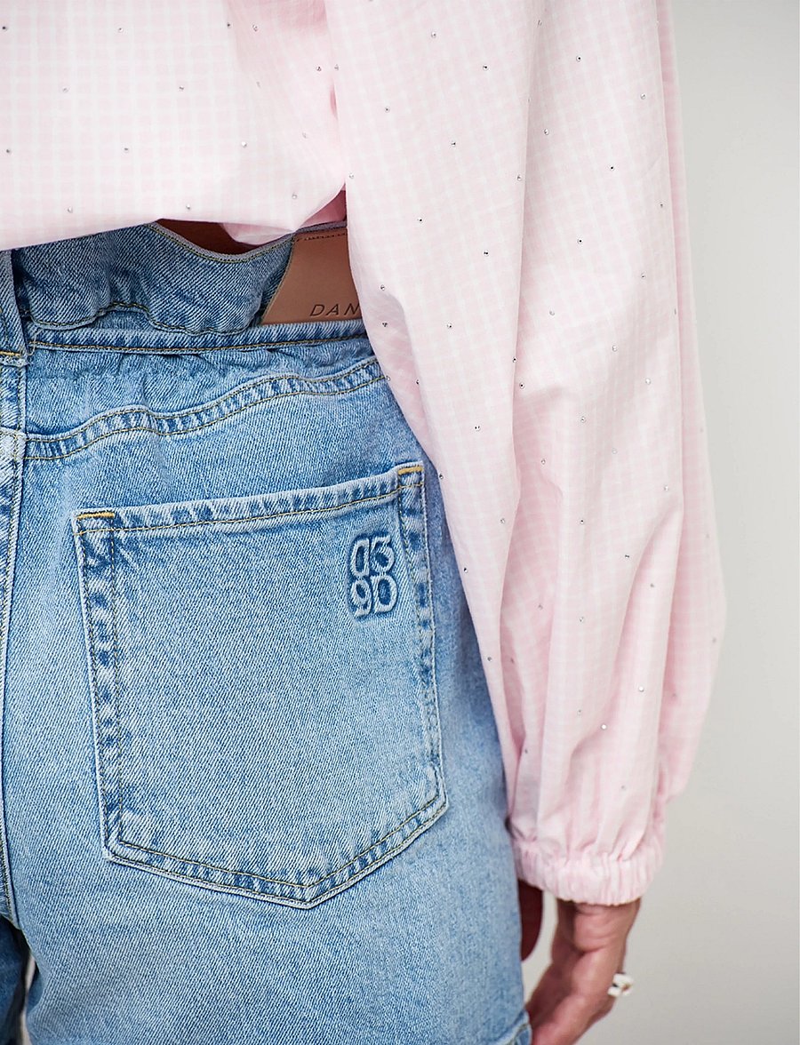 Dante6 - Dante6-Drift belted denim shorts - lühikesed teksapüksid - light washed blue - 3