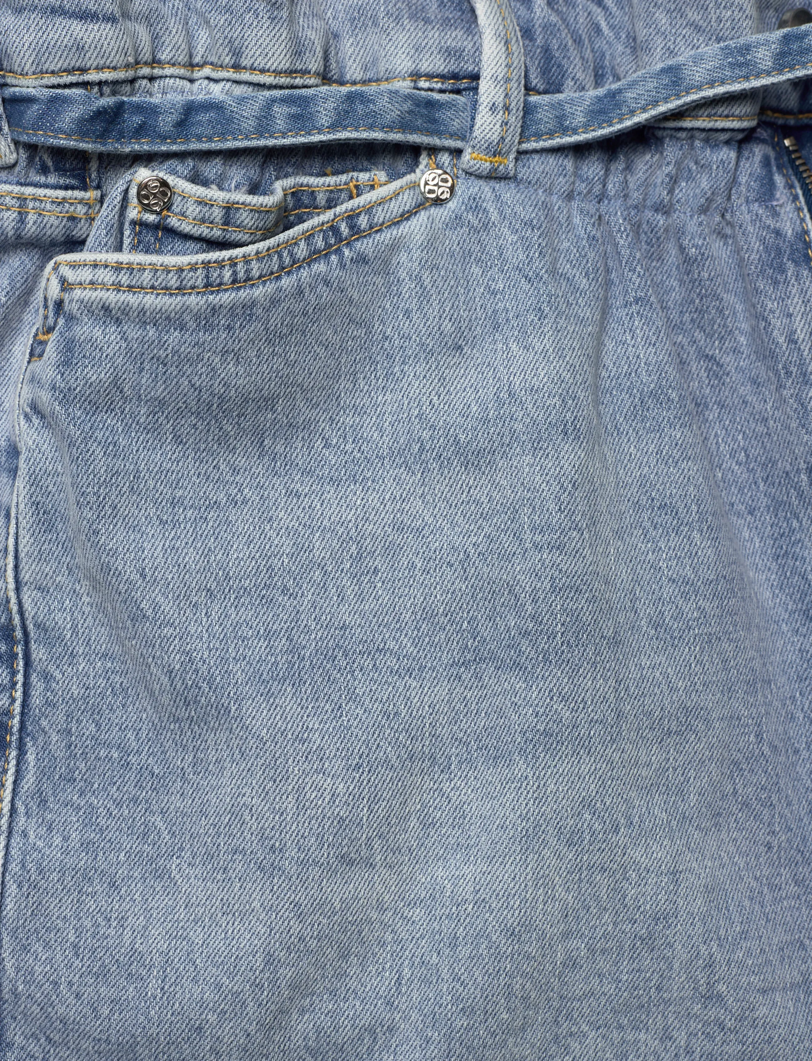 Dante6 - Dante6-Drift belted denim shorts - lühikesed teksapüksid - light washed blue - 5
