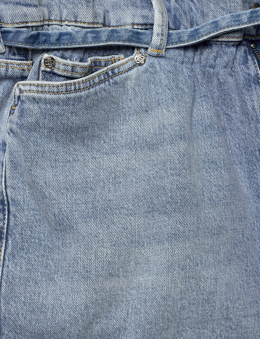 Dante6 - Dante6-Drift belted denim shorts - lühikesed teksapüksid - light washed blue - 5