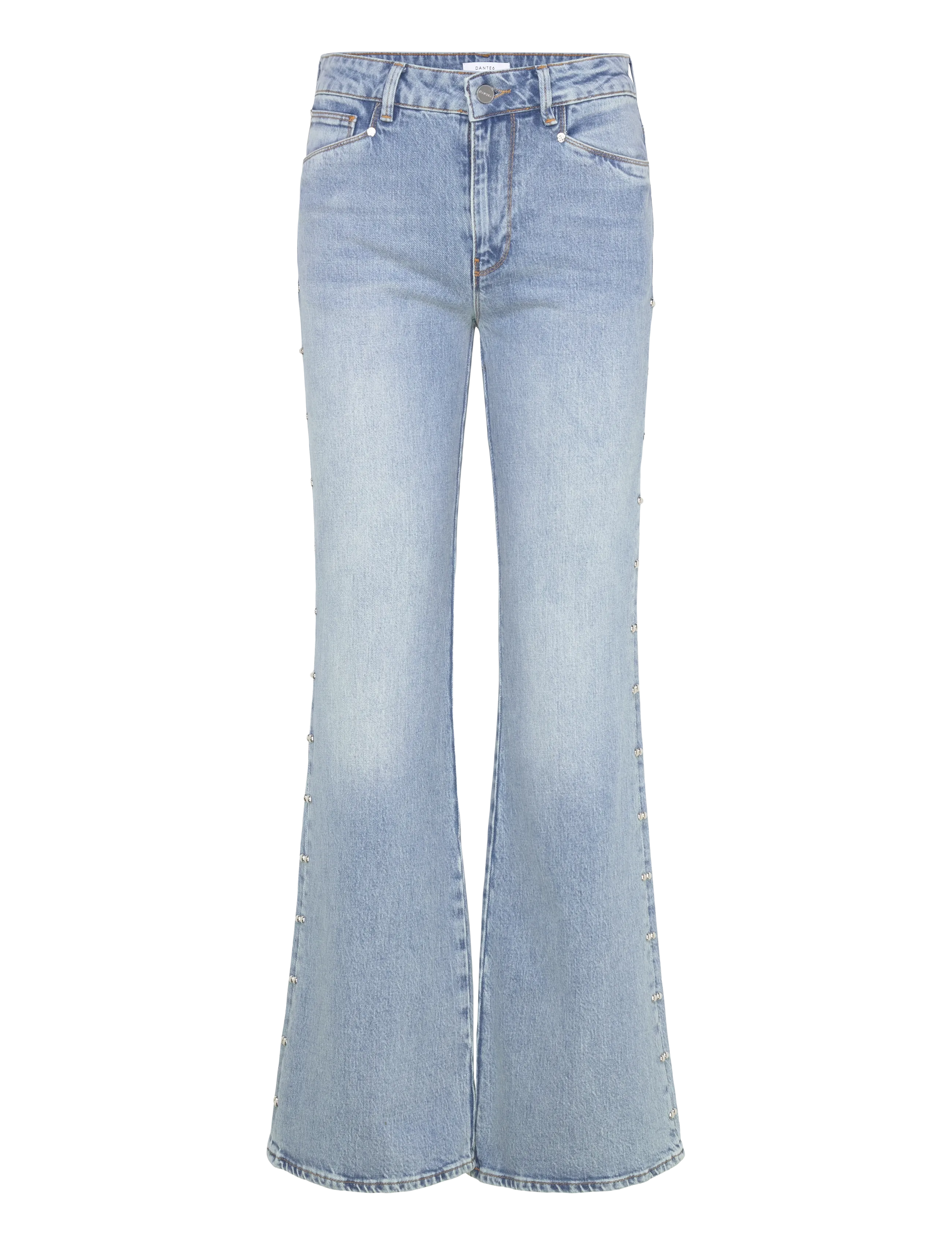 Dante6 Dante6-Glam studded bootcut jeans - Riided - LIGHT WASHED BLUE / blue