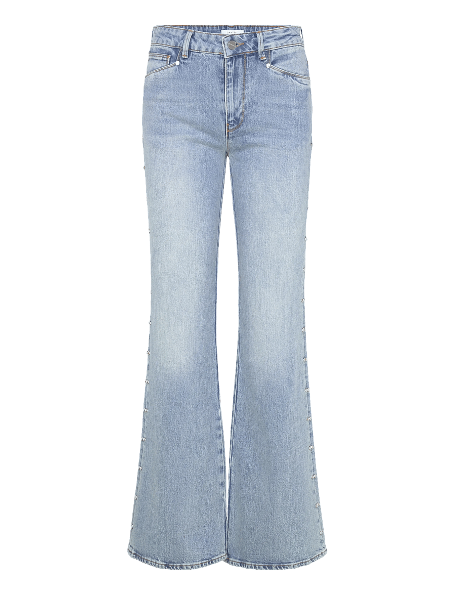 Dante6 - Dante6-Glam studded bootcut jeans - bootcut jeans - light washed blue - 1