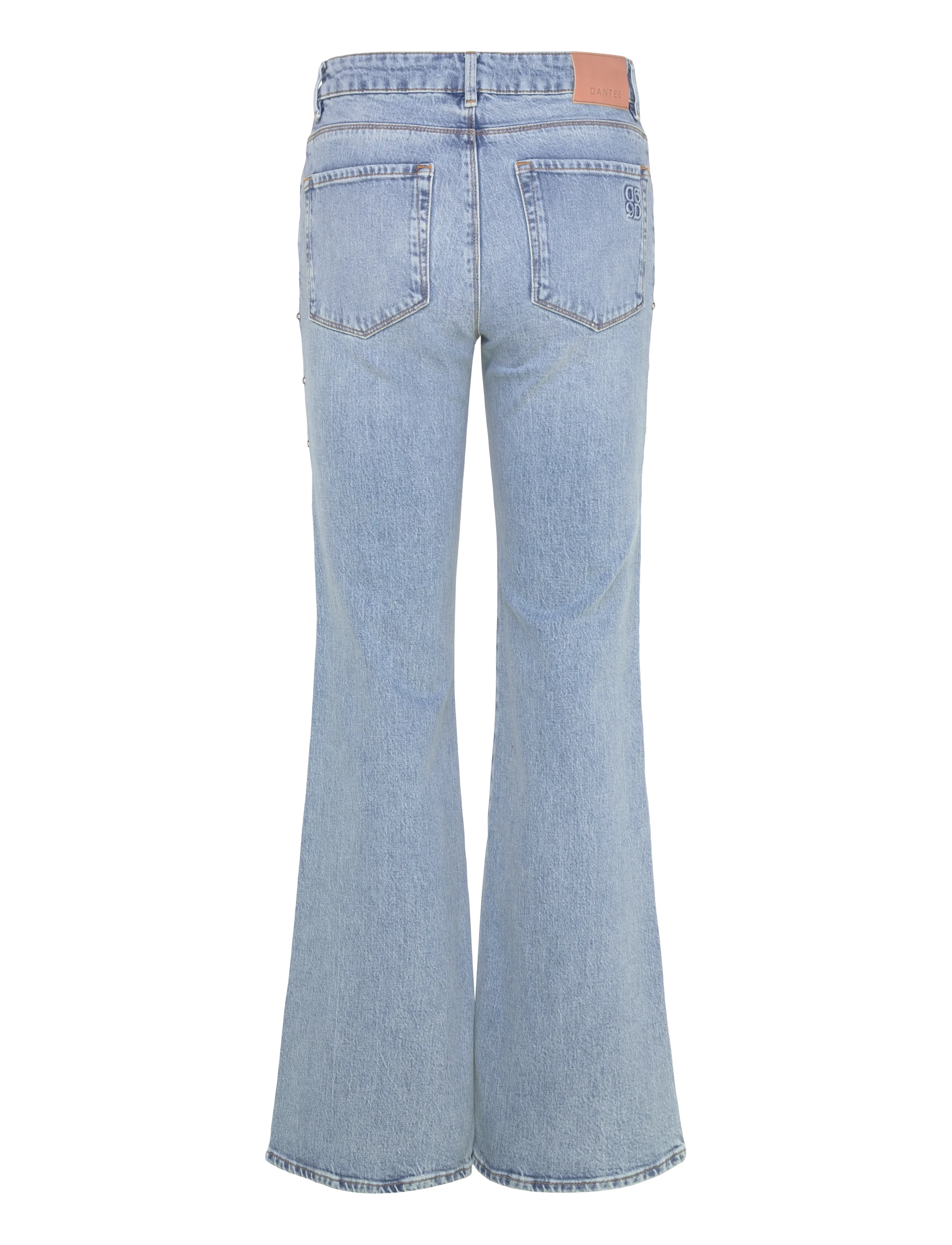 Dante6 - Dante6-Glam studded bootcut jeans - bootcut jeans - light washed blue - 2