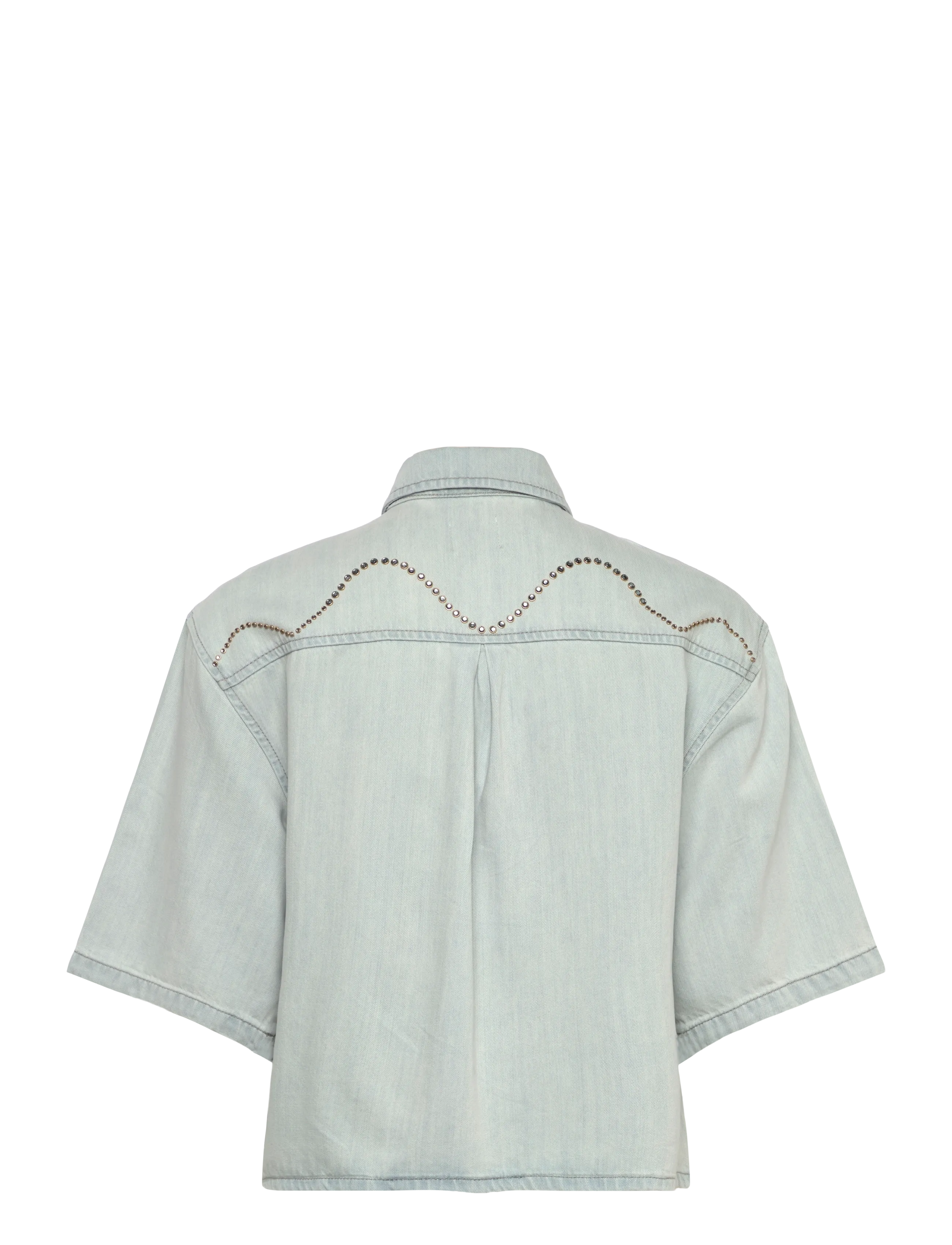 Dante6 - Dante6-Zofia embellished denim shirt - jeanshemden - light washed blue - 2