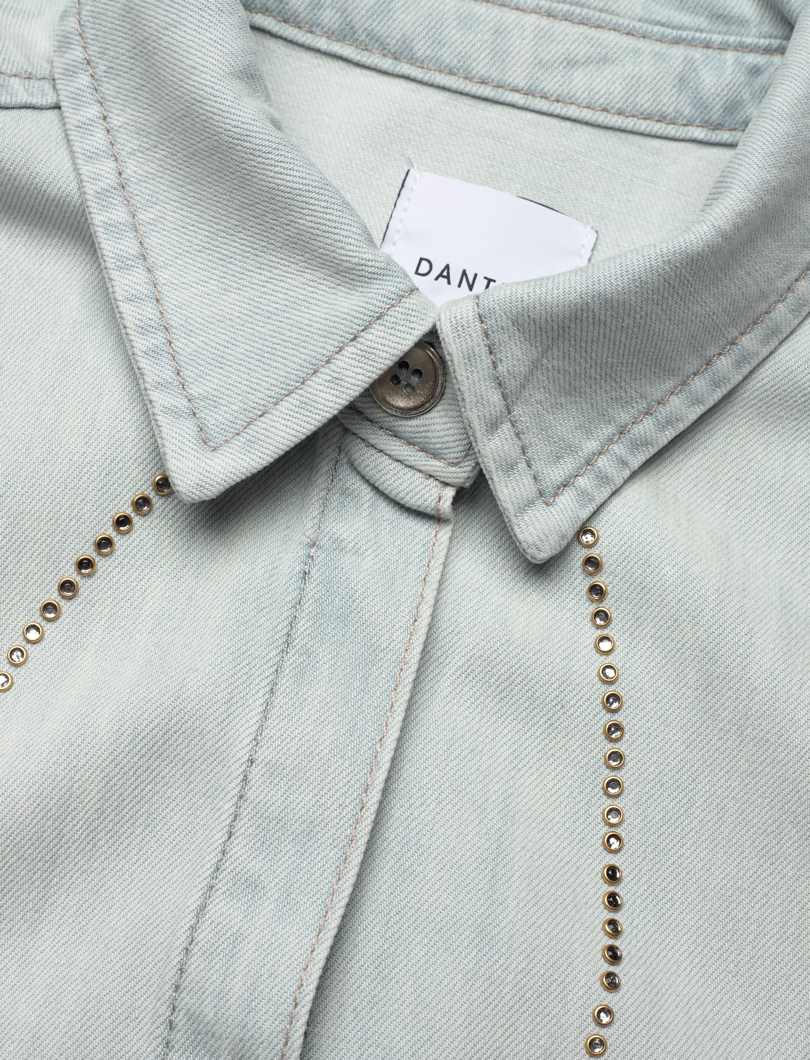 Dante6 - Dante6-Zofia embellished denim shirt - jeanshemden - light washed blue - 5
