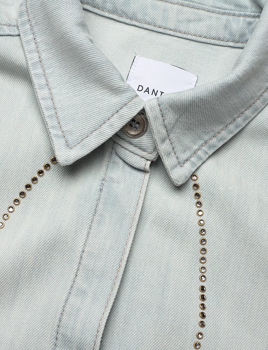 Dante6 - Dante6-Zofia embellished denim shirt - jeanshemden - light washed blue - 5