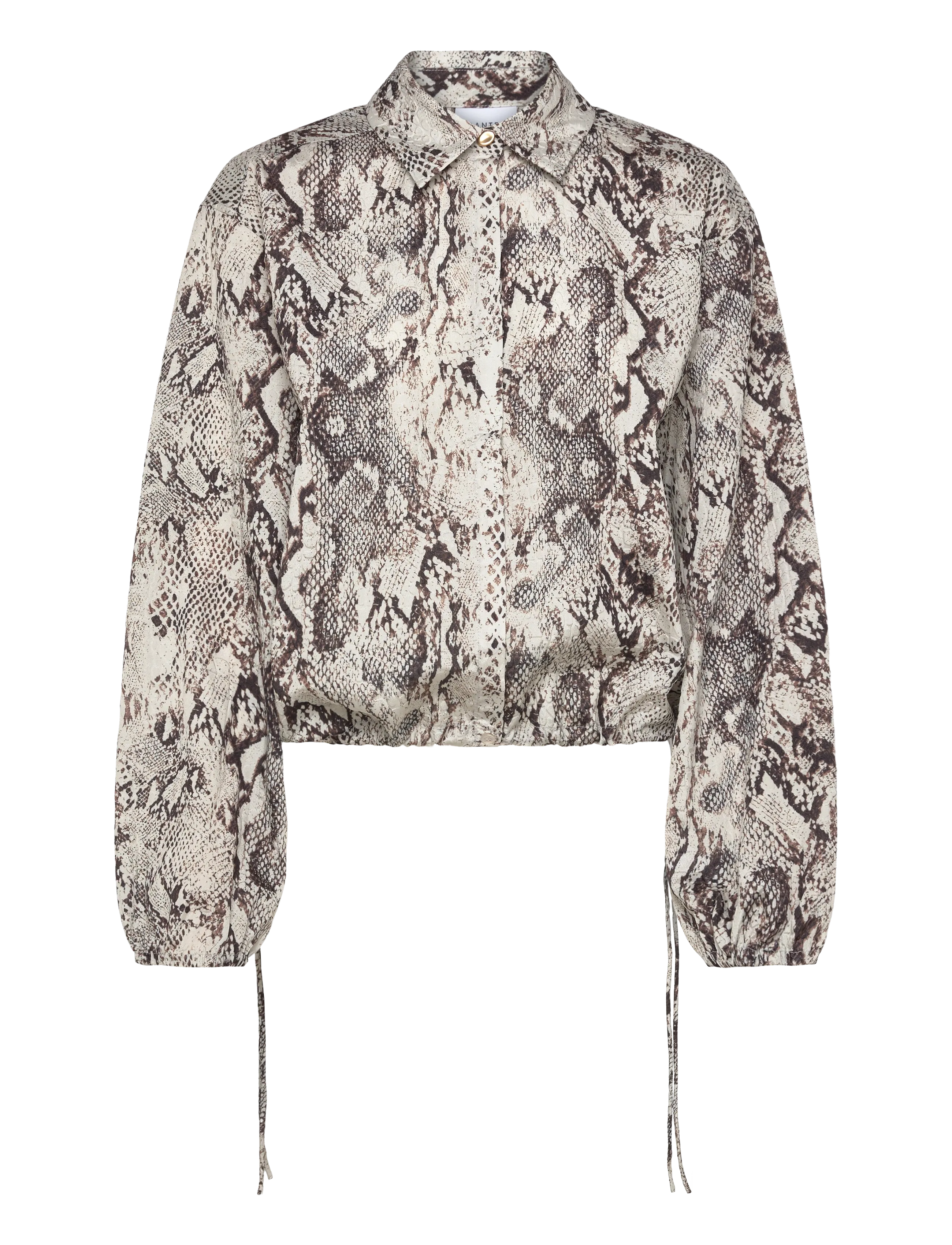 DANTE6 Dante6-Gwynn Snake Printed Shirt Grau - 40 - Damen