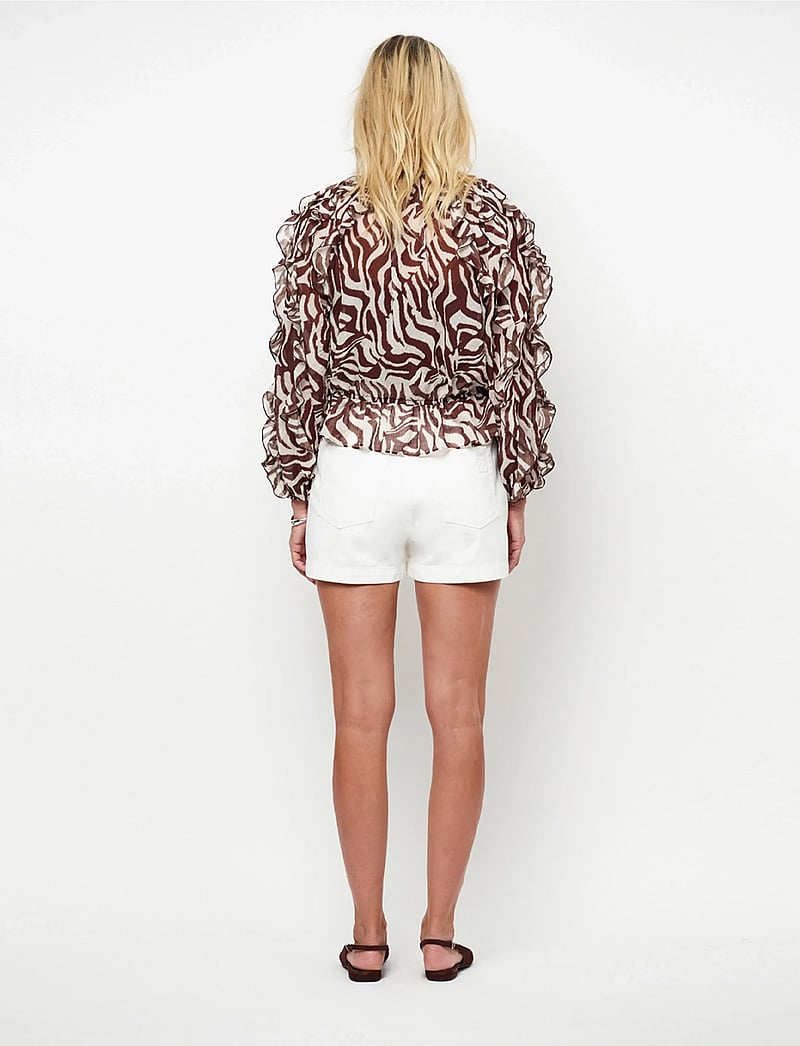 Dante6 - Dante6-Zaliyah boho chiffon printed top - langærmede bluser - multicolour - 5