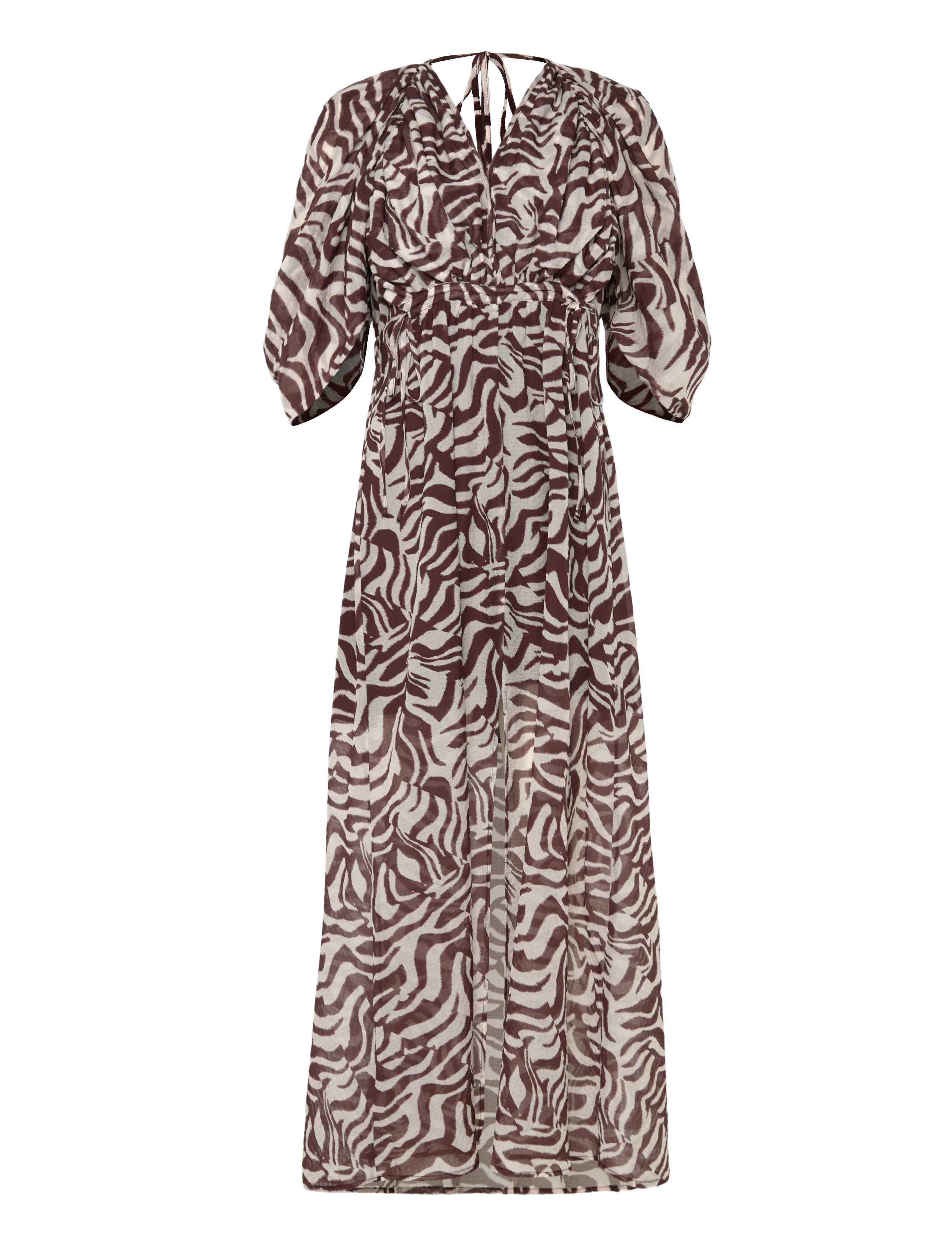 DANTE6 Dante6-Rosafiere Printed Maxi Kleid Braun - 36 - Damen