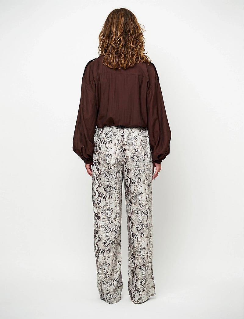 Dante6 - Dante6-Mindy sheer cropped jacket - spring jackets - chocolate brown - 3