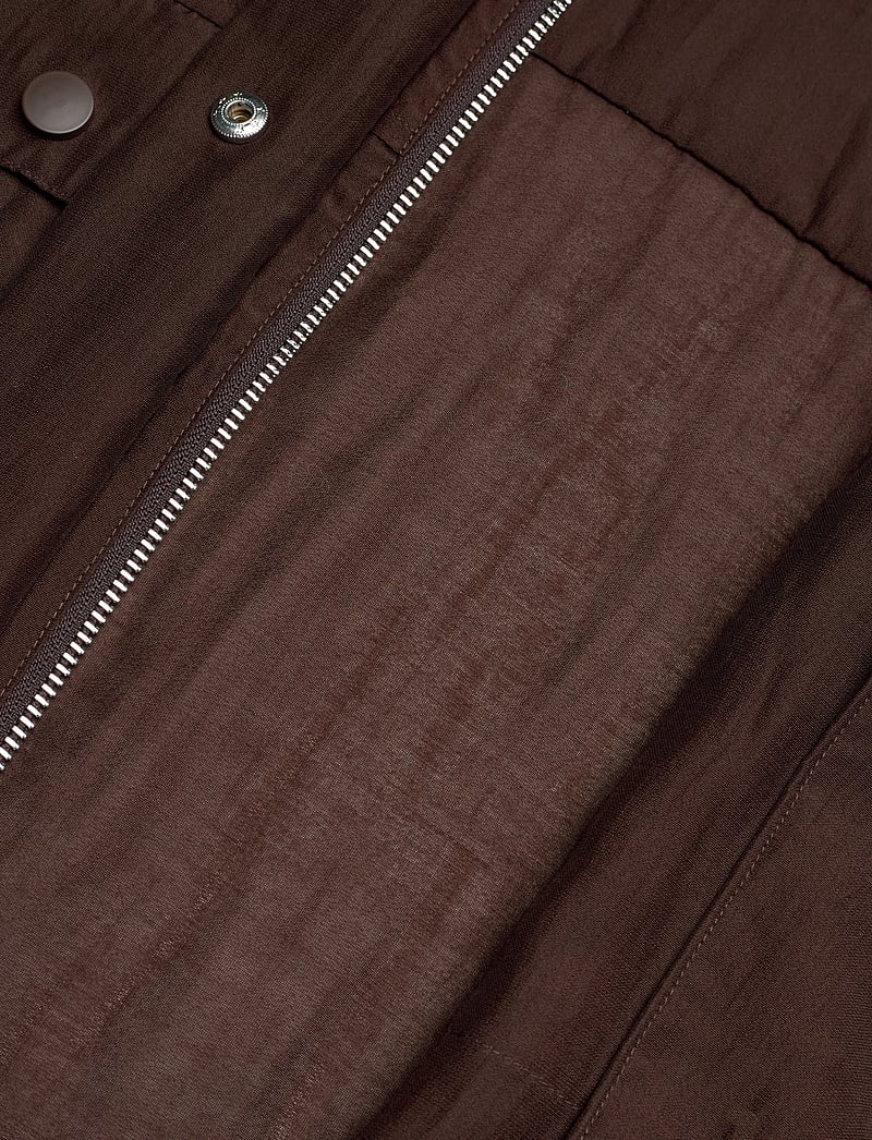 Dante6 - Dante6-Mindy sheer cropped jacket - spring jackets - chocolate brown - 5