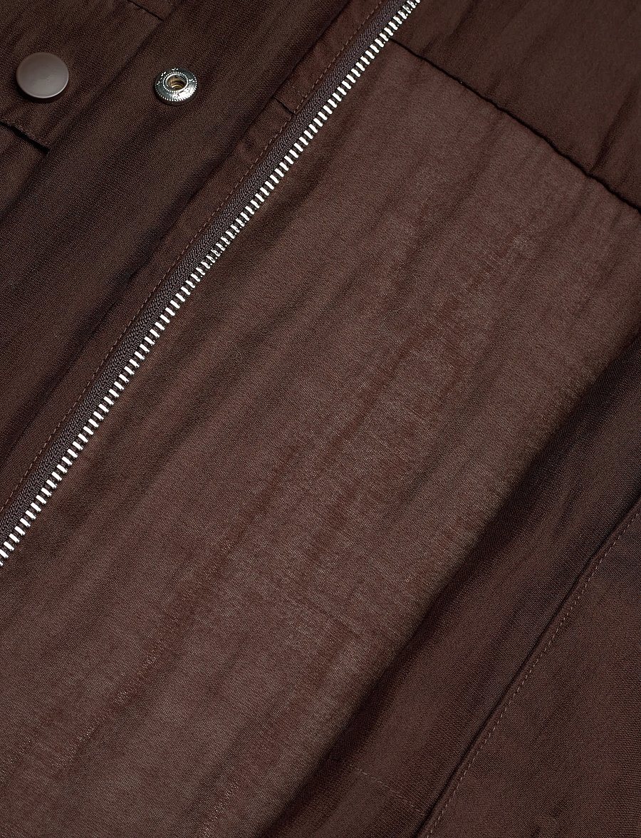 Dante6 - Dante6-Mindy sheer cropped jacket - lentejassen - chocolate brown - 5