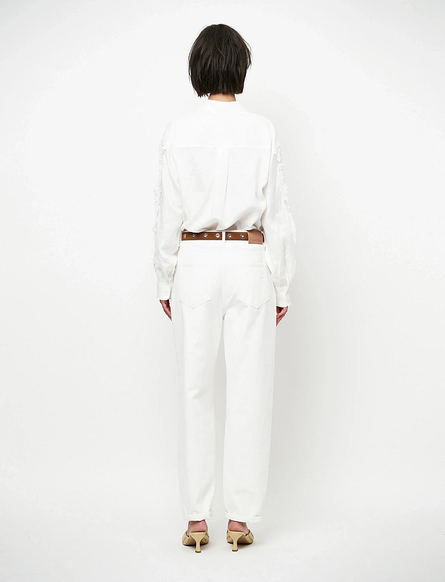 Dante6 - Dante6-Amandyne lace detail shirt - leinenhemden - milk white - 4