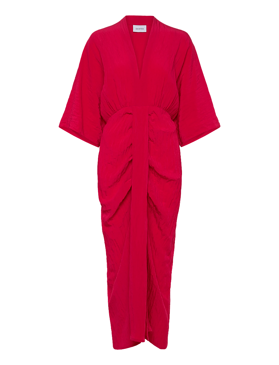 Dante6 - Dante6-Bradshaw pleated long dress - maxi kjoler - pomegranate red - 1