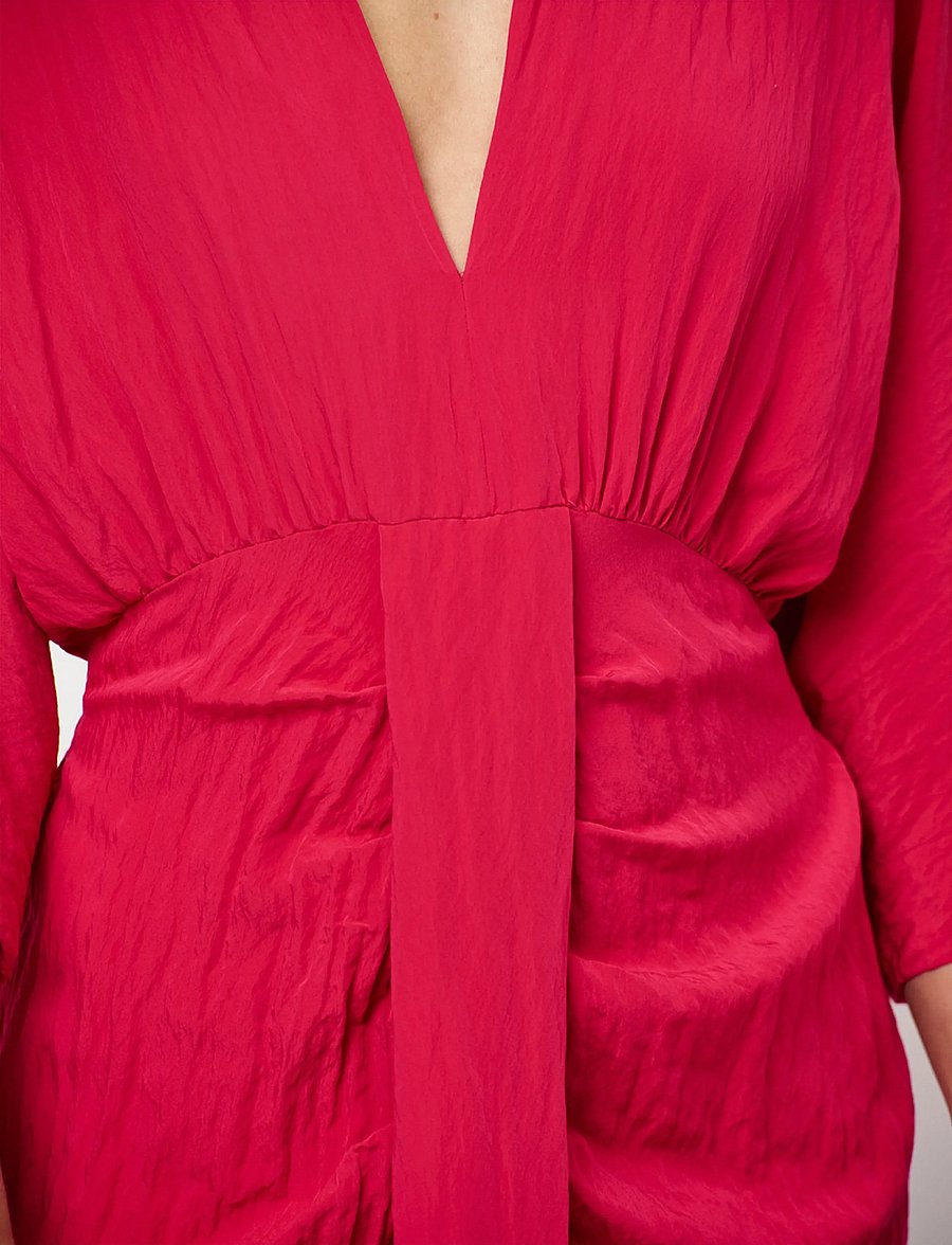 Dante6 - Dante6-Bradshaw pleated long dress - maxi kjoler - pomegranate red - 3