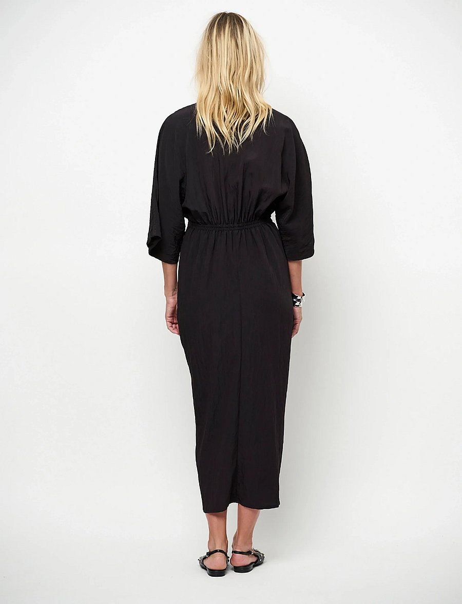 Dante6 - Dante6-Bradshaw pleated long dress - garas kleitas - raven - 4