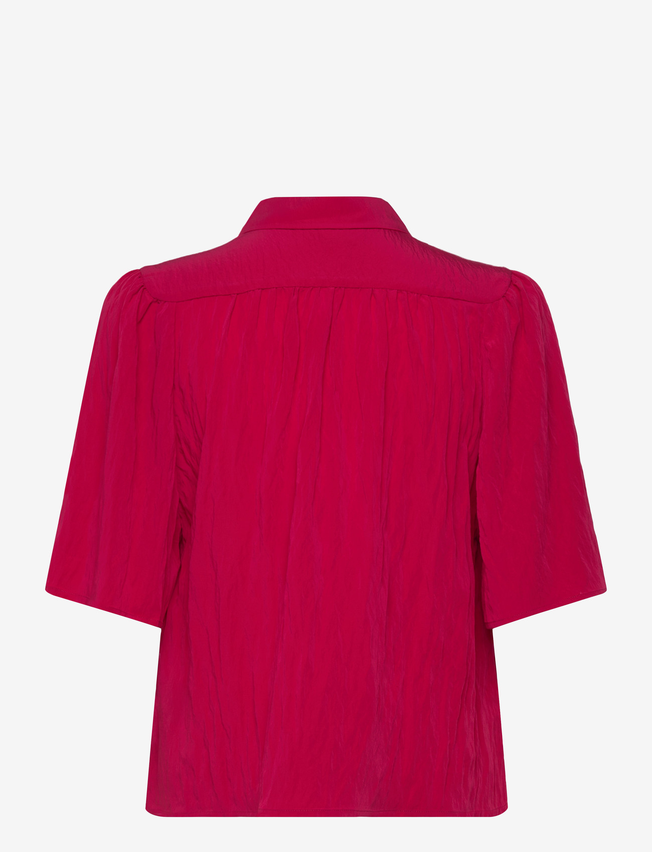 Dante6 - Dante6-Devi cropped wide blouse - crop tops - pomegranate red - 2