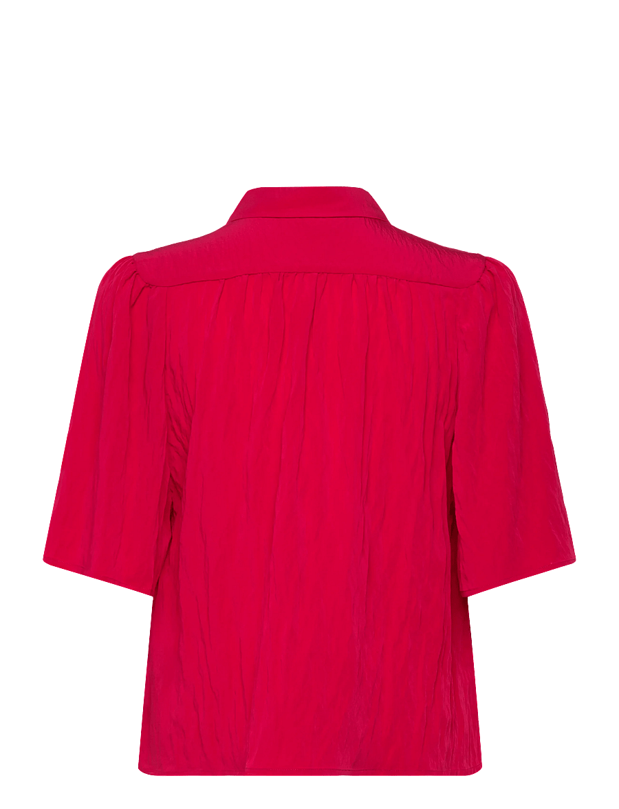 Dante6 - Dante6-Devi cropped wide blouse - nabapluusid - pomegranate red - 2