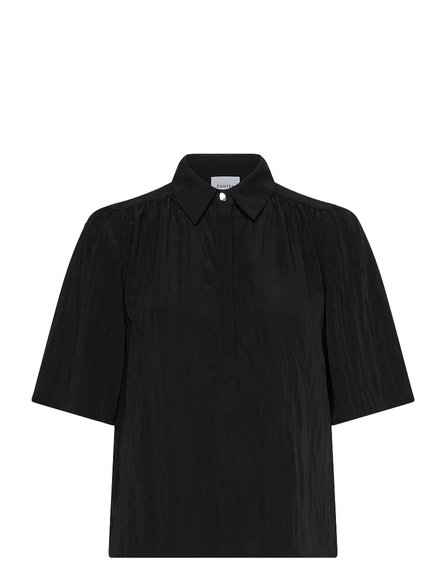 Dante6 - Dante6-Devi cropped wide blouse - crop tops - raven - 1