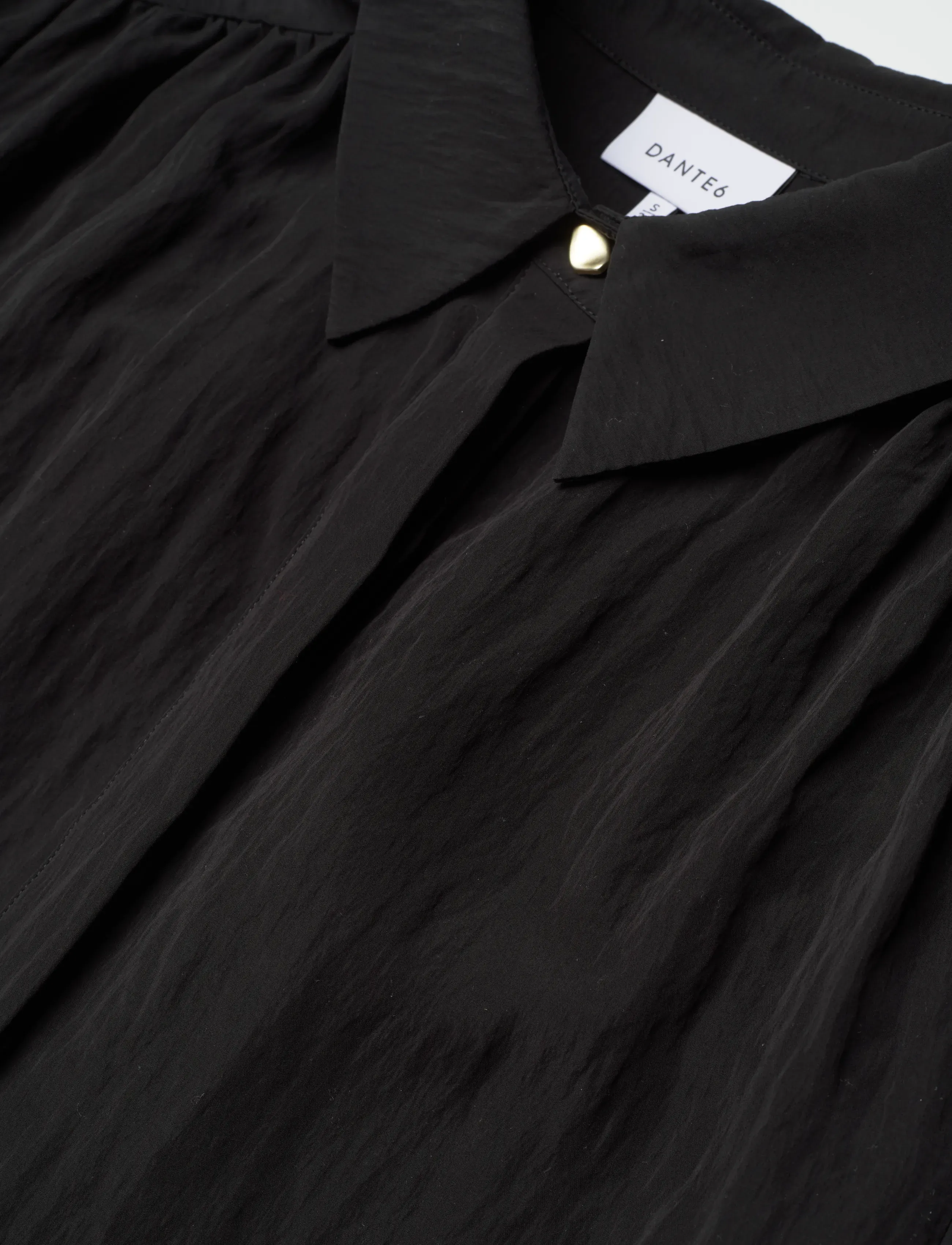 Dante6 - Dante6-Devi cropped wide blouse - crop tops - raven - 5