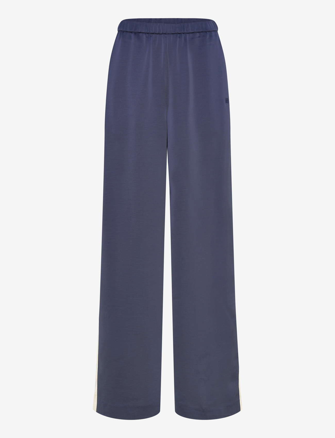 Dante6 - Dante6-Dare striped satin pants - bukser med brede ben - moonlit blue - 0