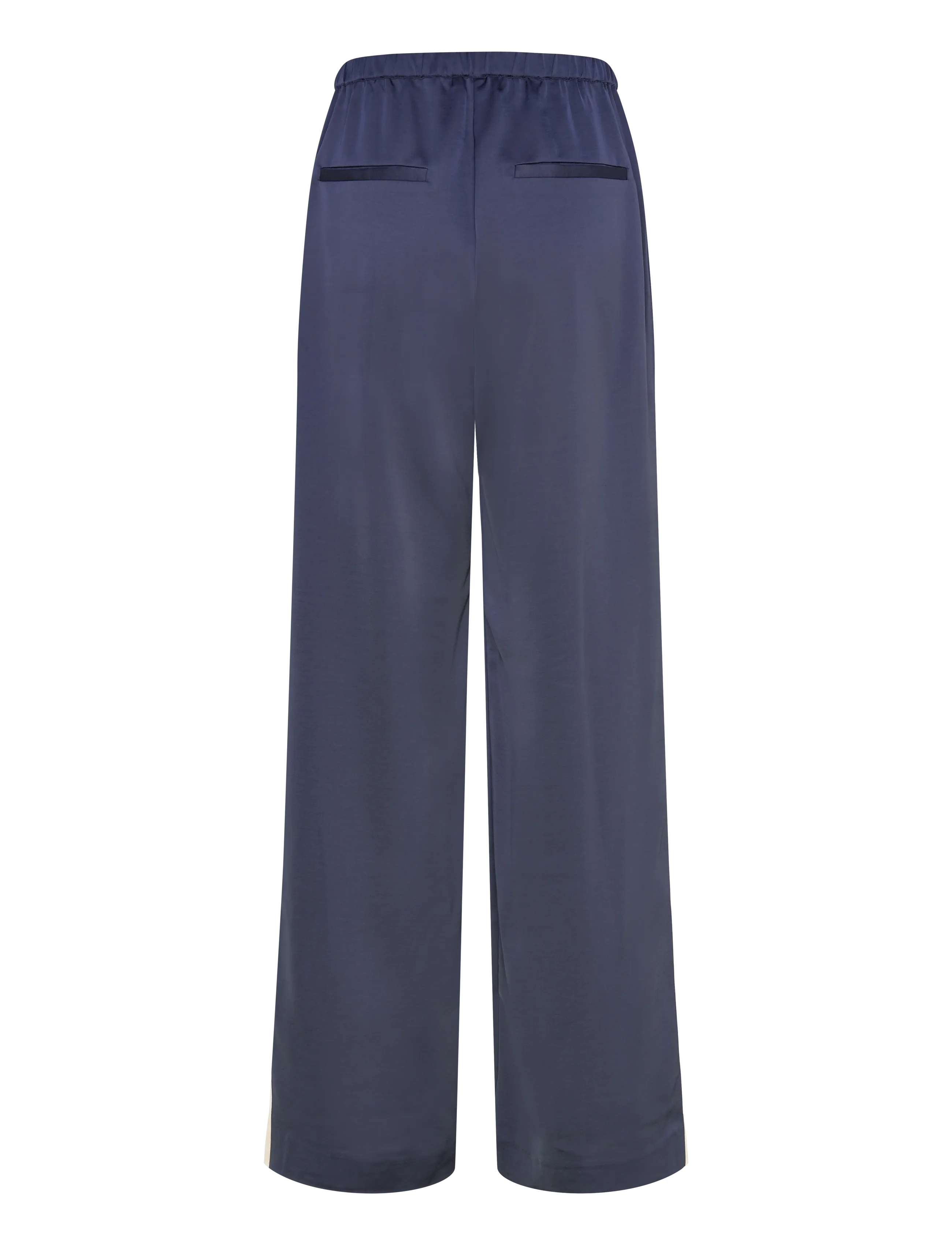 Dante6 - Dante6-Dare striped satin pants - bukser med brede ben - moonlit blue - 2