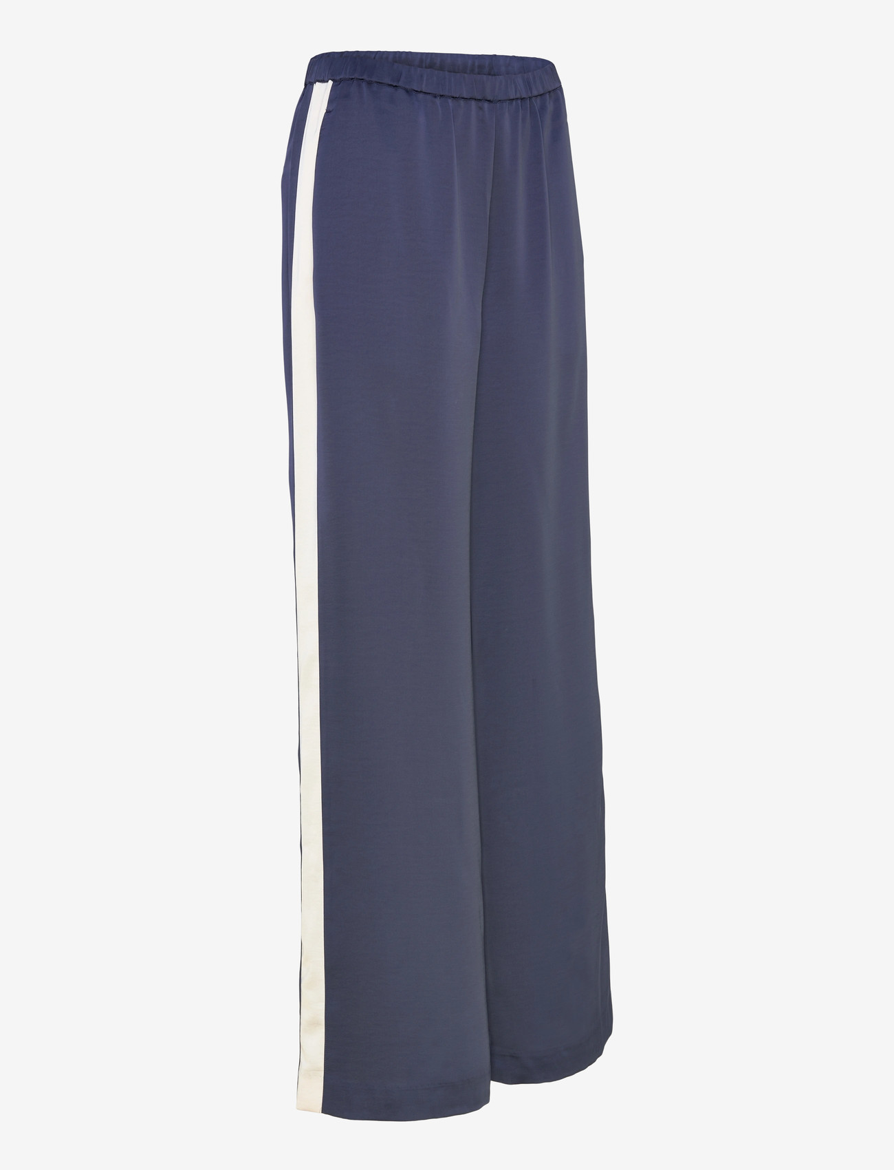 Dante6 - Dante6-Dare striped satin pants - bukser med brede ben - moonlit blue - 2