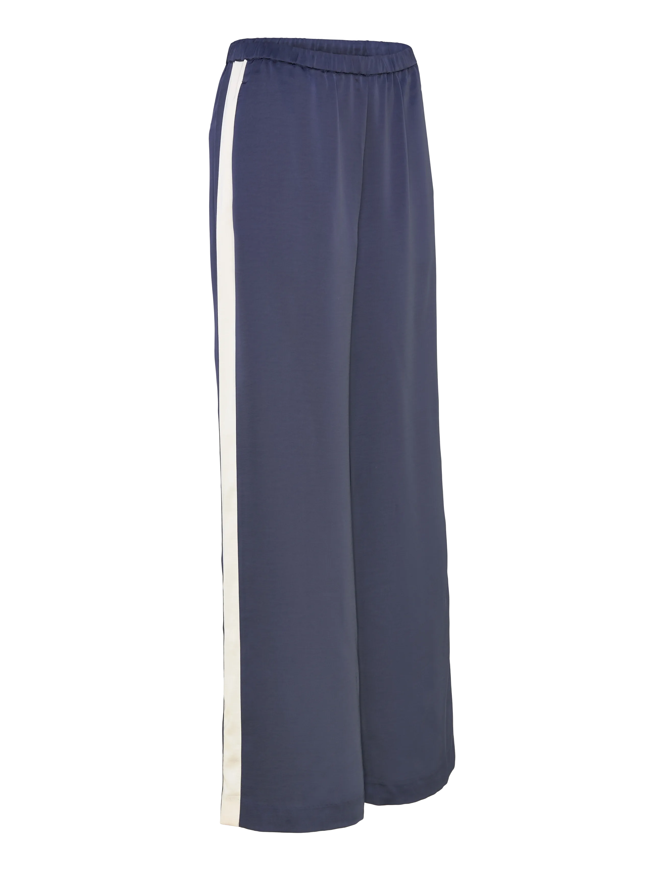 Dante6 - Dante6-Dare striped satin pants - bukser med brede ben - moonlit blue - 3