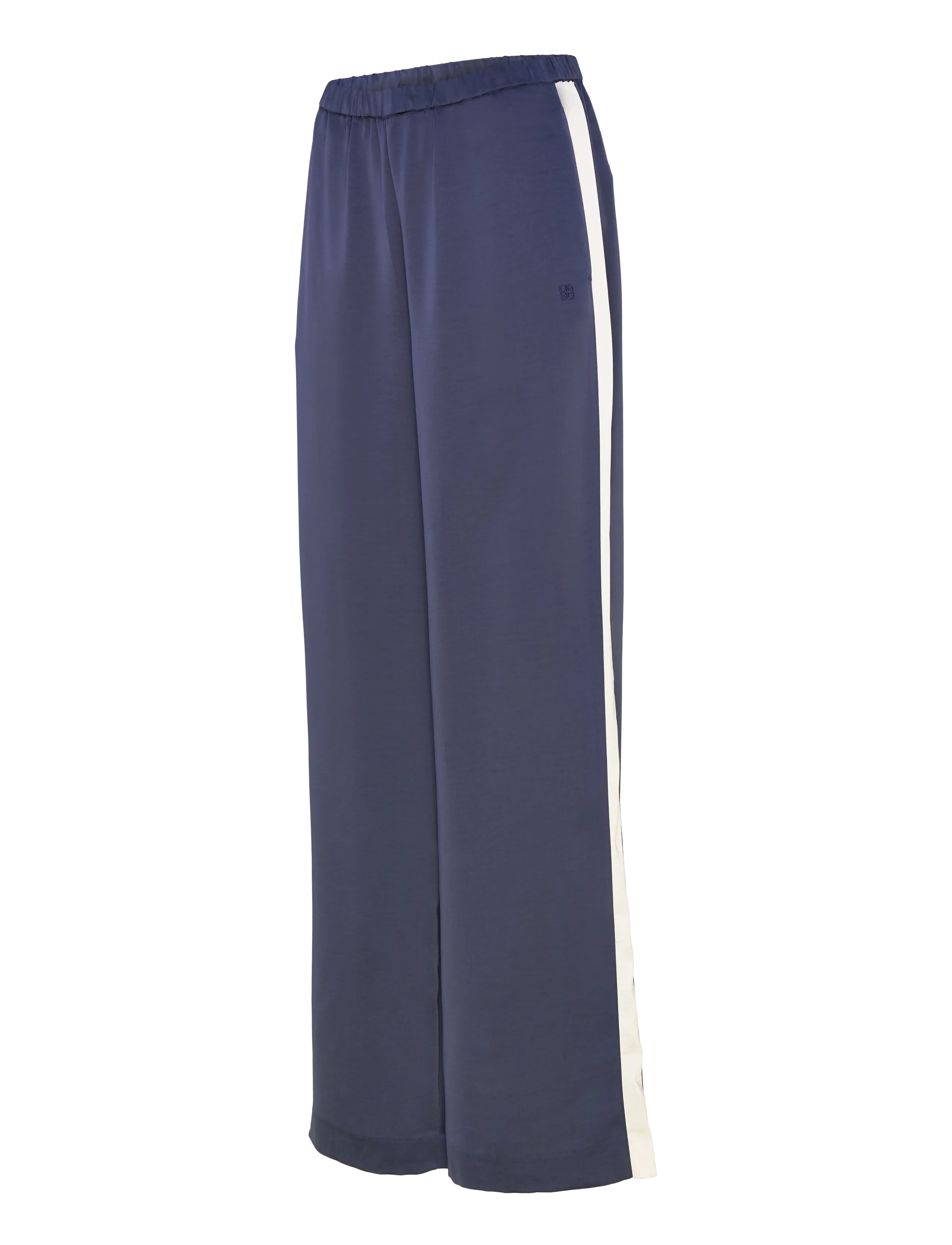 Dante6 - Dante6-Dare striped satin pants - bukser med brede ben - moonlit blue - 4