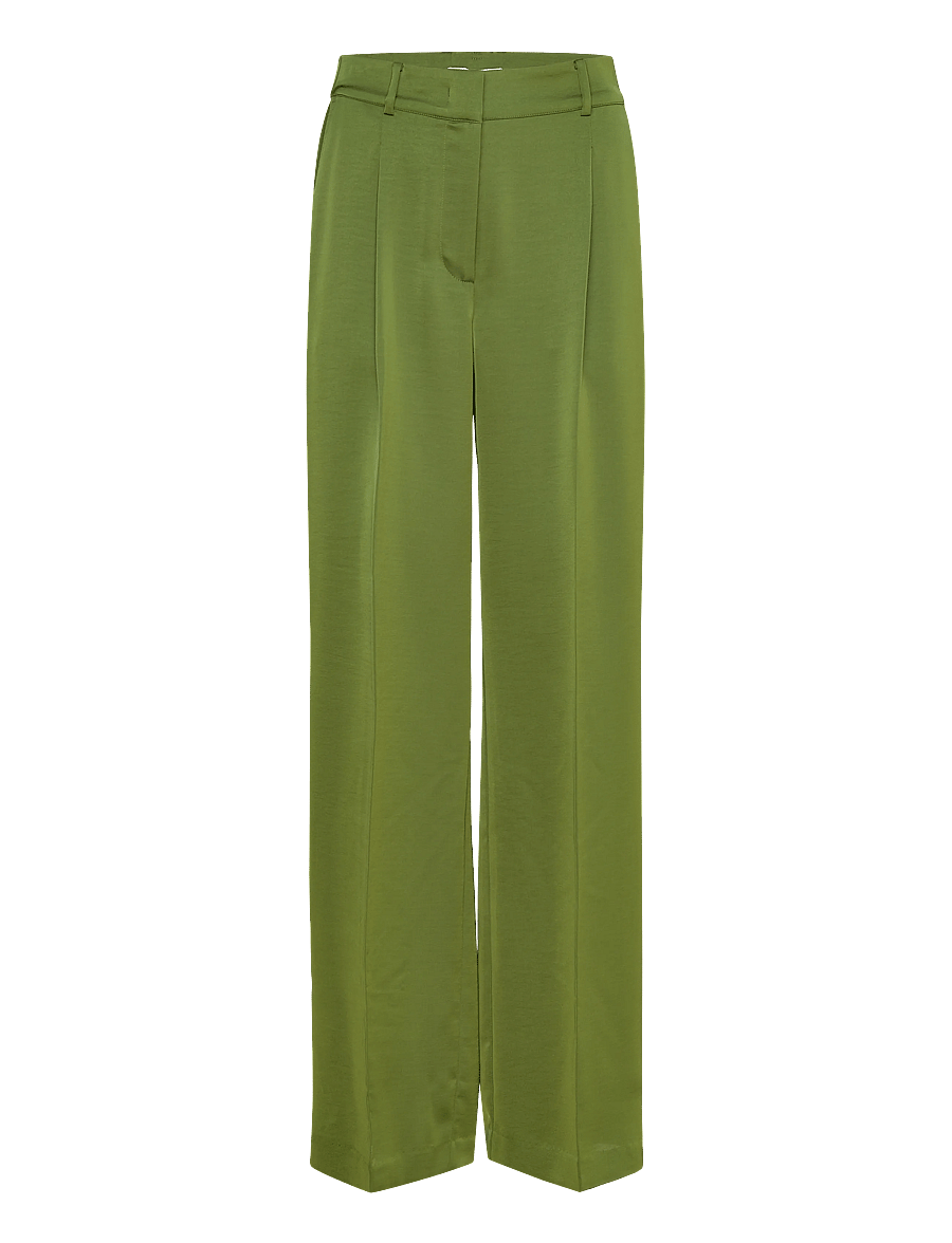 Dante6 - Dante6-Jules satin smart pants - tailored trousers - basil green - 1