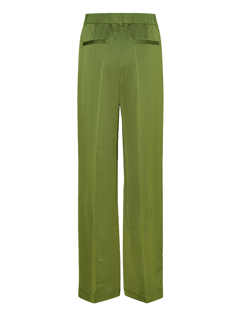 Dante6 - Dante6-Jules satin smart pants - habitbukser - basil green - 2