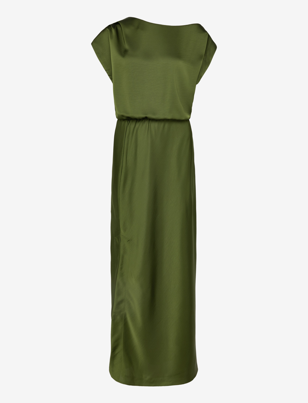 Dante6 - Dante6-Epic off-shoulder satin maxi dress - Õhtukleidid - basil green - 0