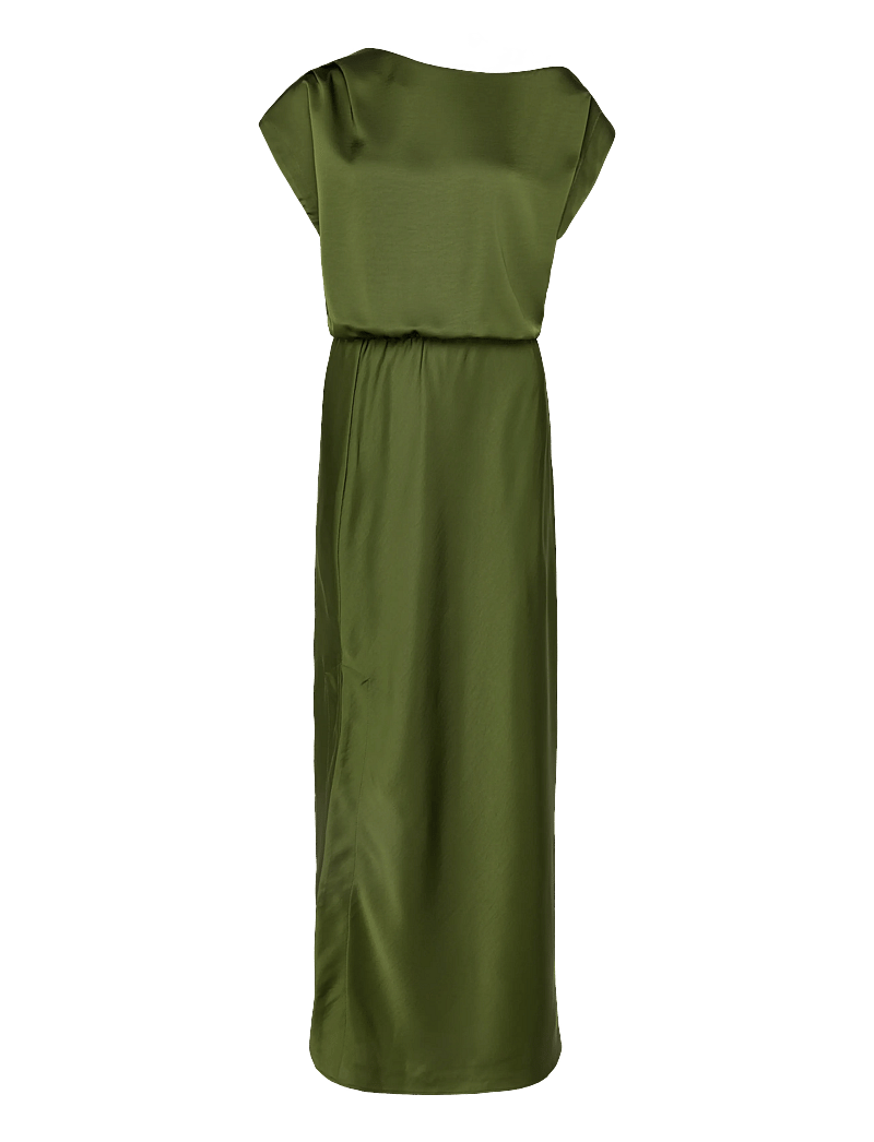 Dante6 - Dante6-Epic off-shoulder satin maxi dress - Õhtukleidid - basil green - 0