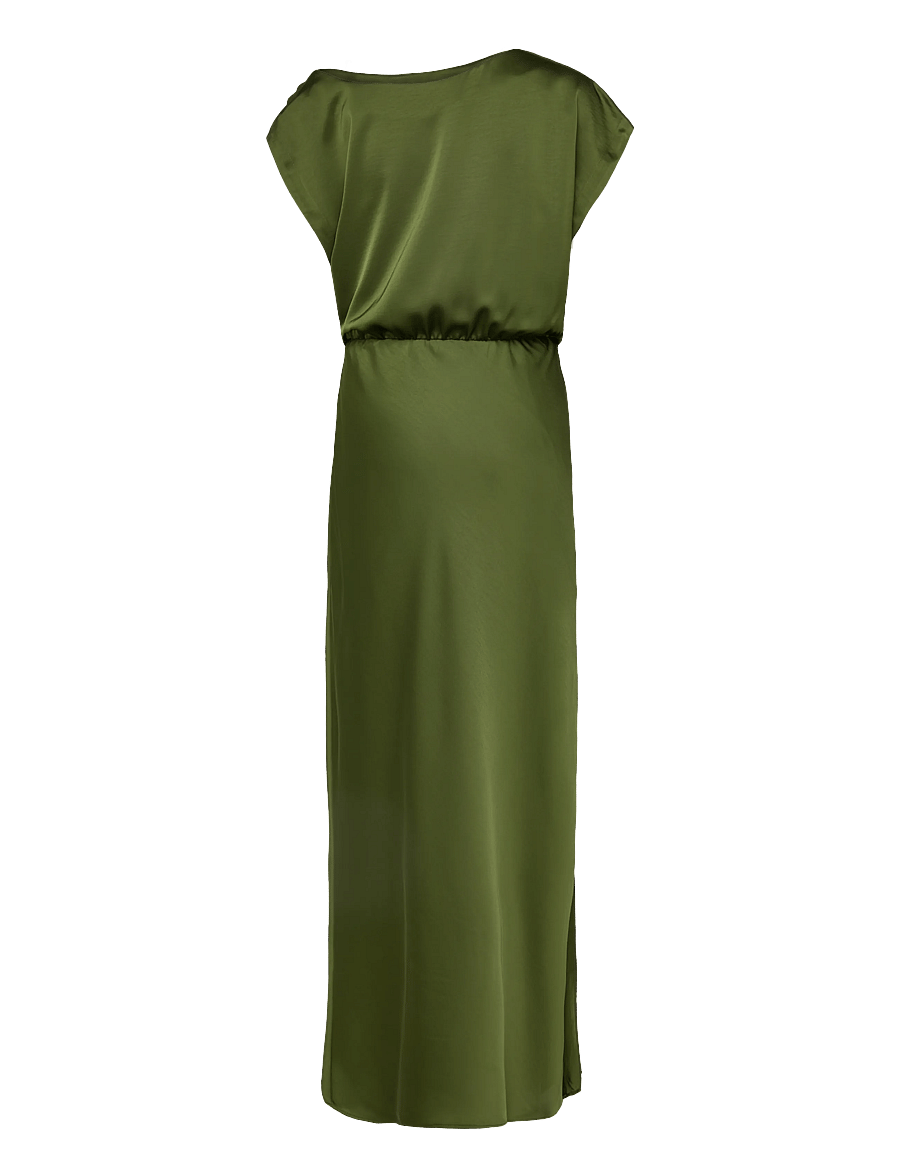 Dante6 - Dante6-Epic off-shoulder satin maxi dress - basil green - 2