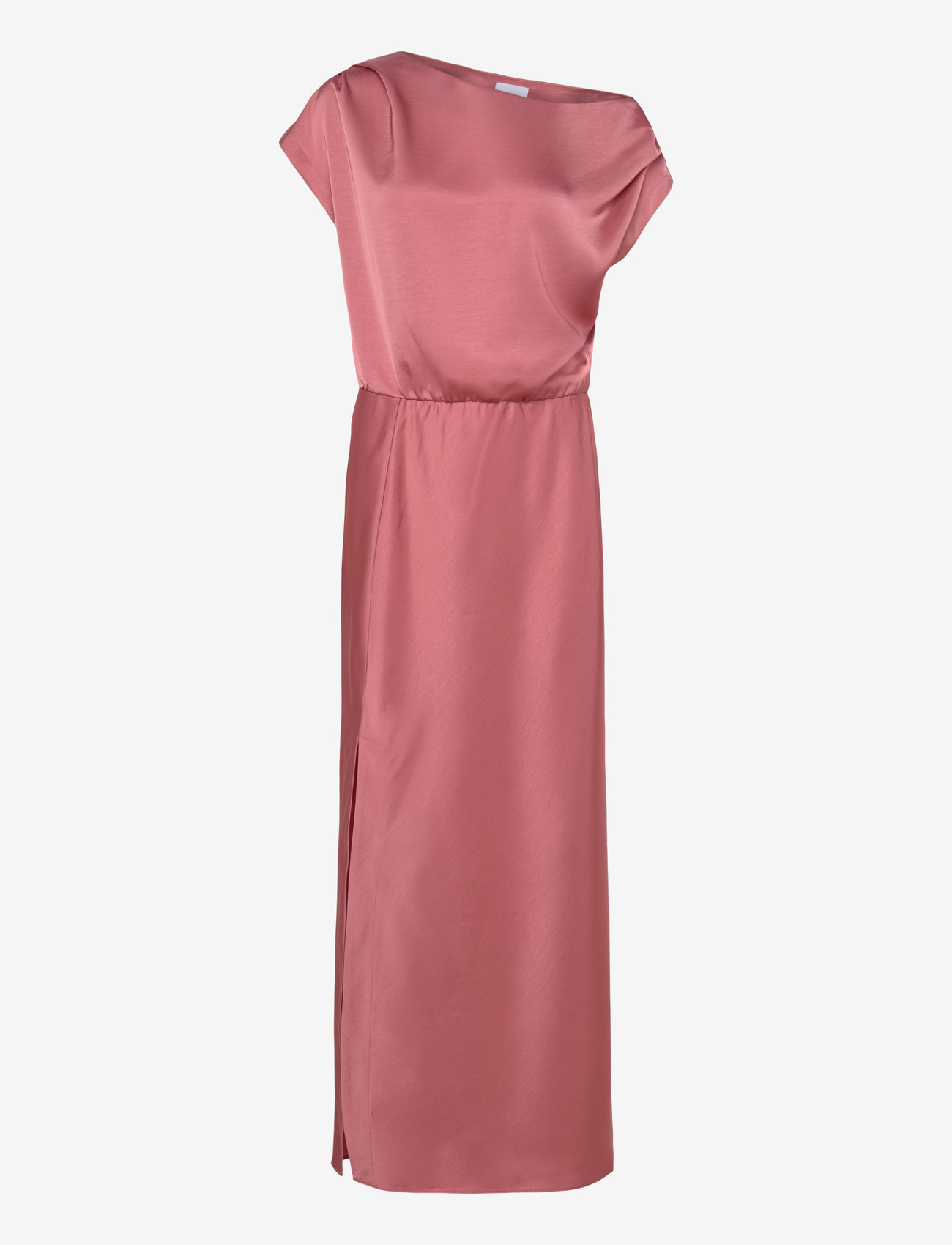 Dante6 - Dante6-Epic off-shoulder satin maxi dress - sukienki wieczorowe - coral blush - 1