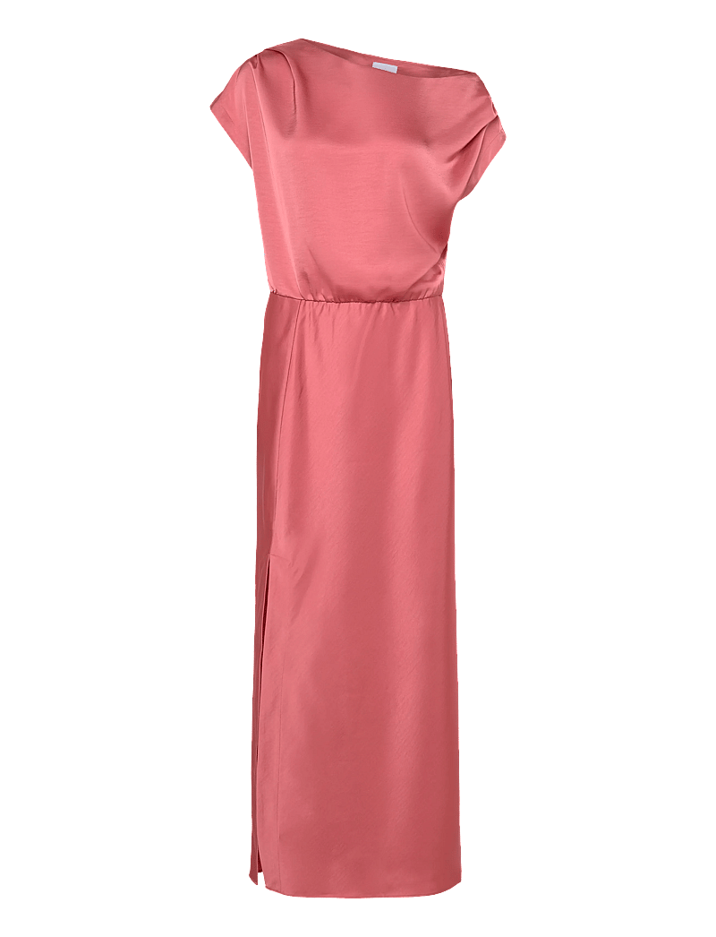 Dante6 - Dante6-Epic off-shoulder satin maxi dress - sukienki wieczorowe - coral blush - 1